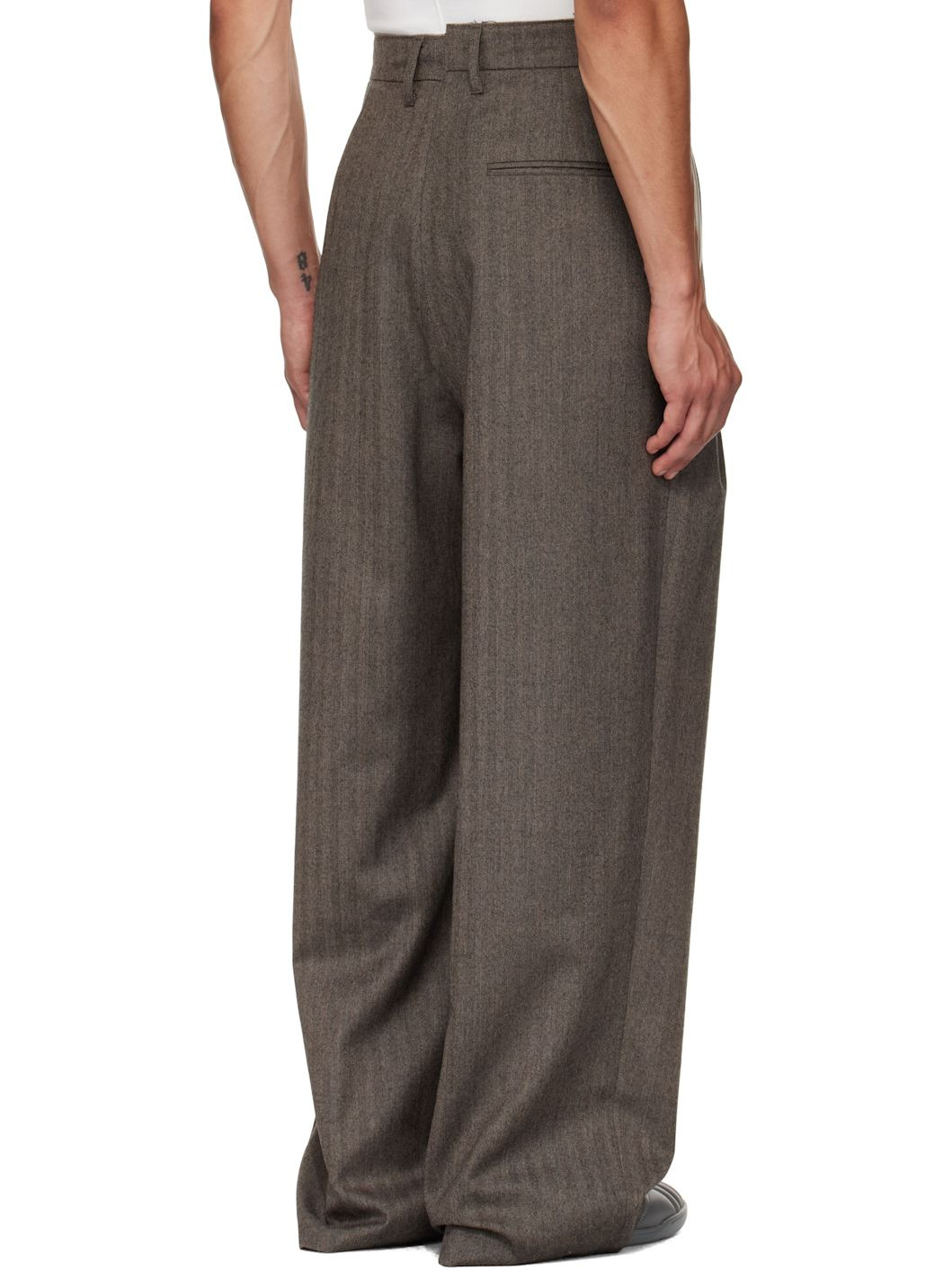 Brown Suit Trousers - 3