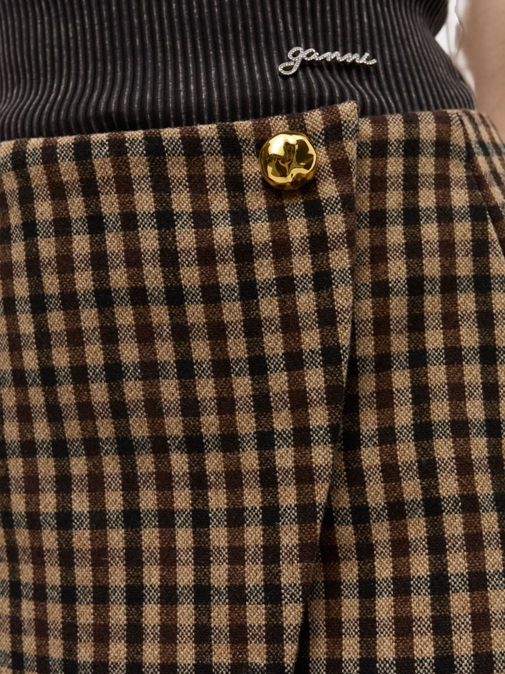 checked mini skirt - 5