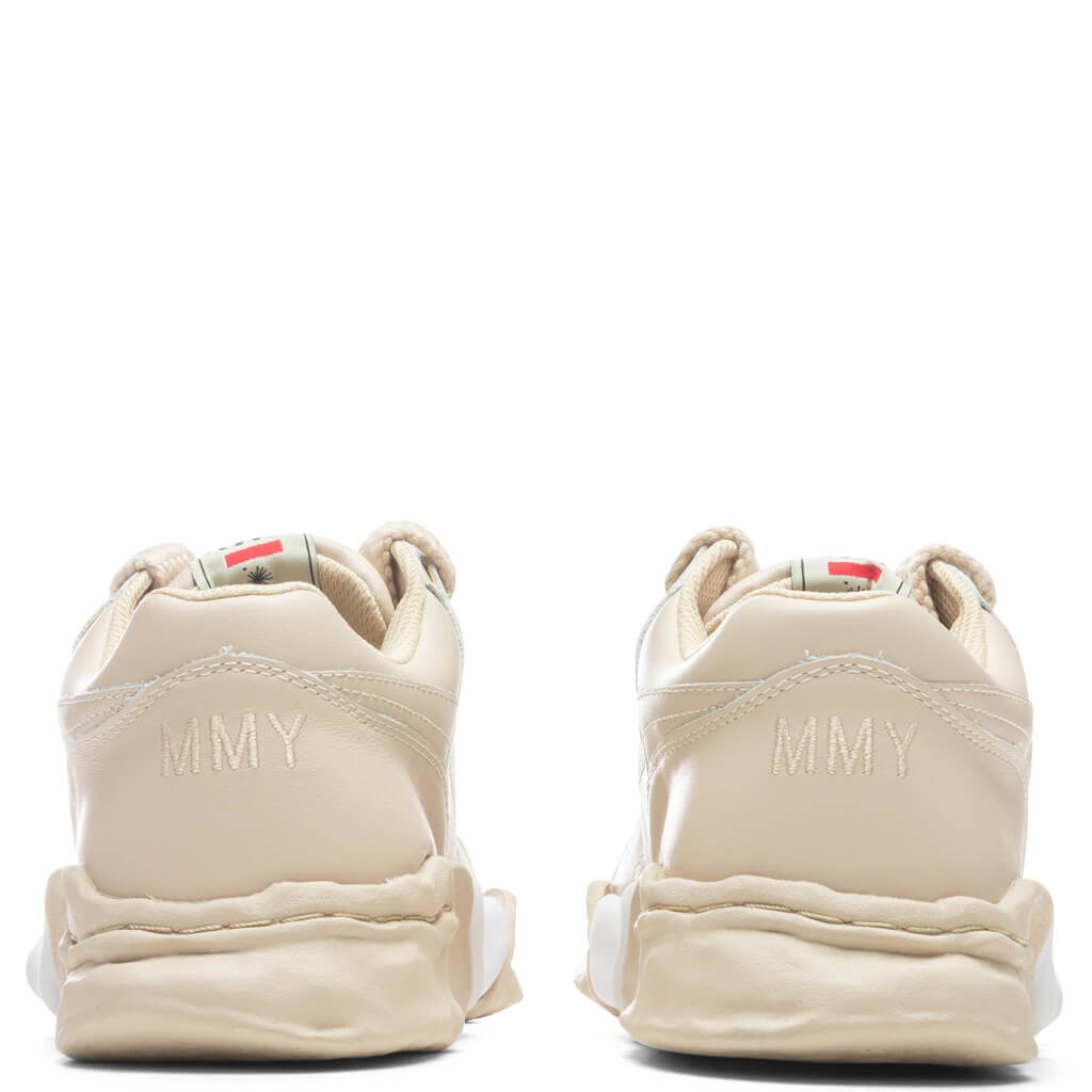 MAISON MIHARA YASUHIRO PARKER LOW OG SOLE LEATHER SNEAKER - BEIGE - 4
