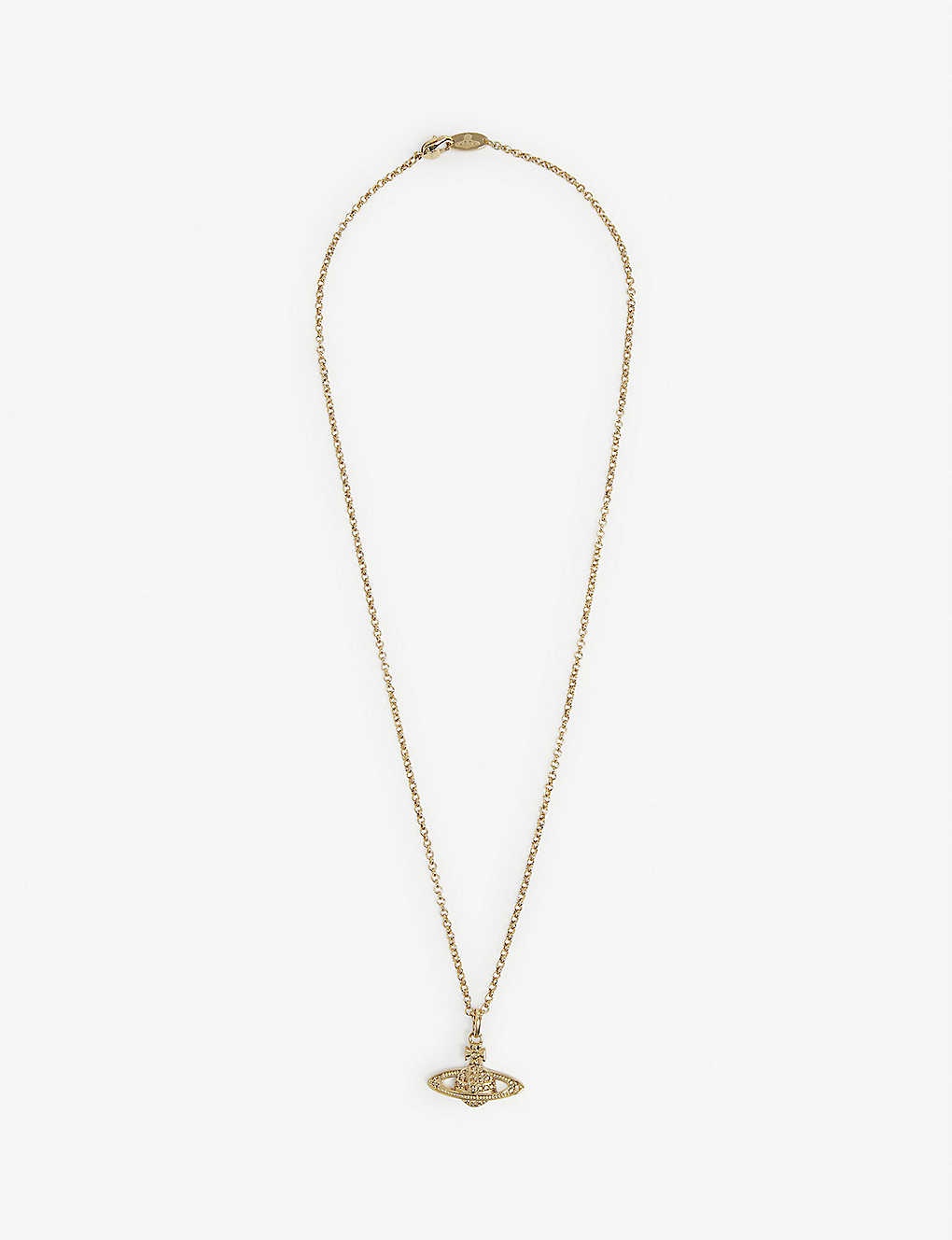 Bas Relief Orb mini gold-tone brass necklace - 1