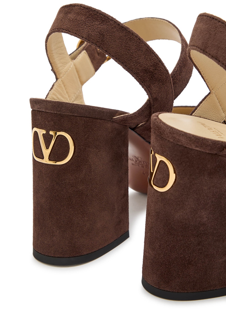 Valentino Fawcette 100 Suede Platform Sandals - 4