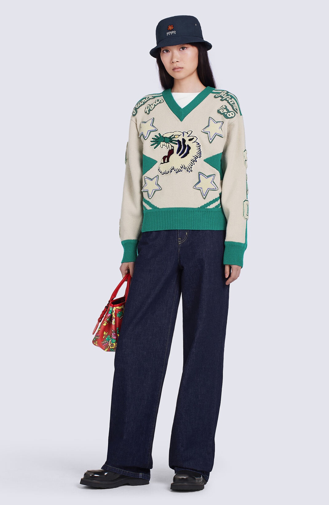'Varsity' merino wool jumper - 3