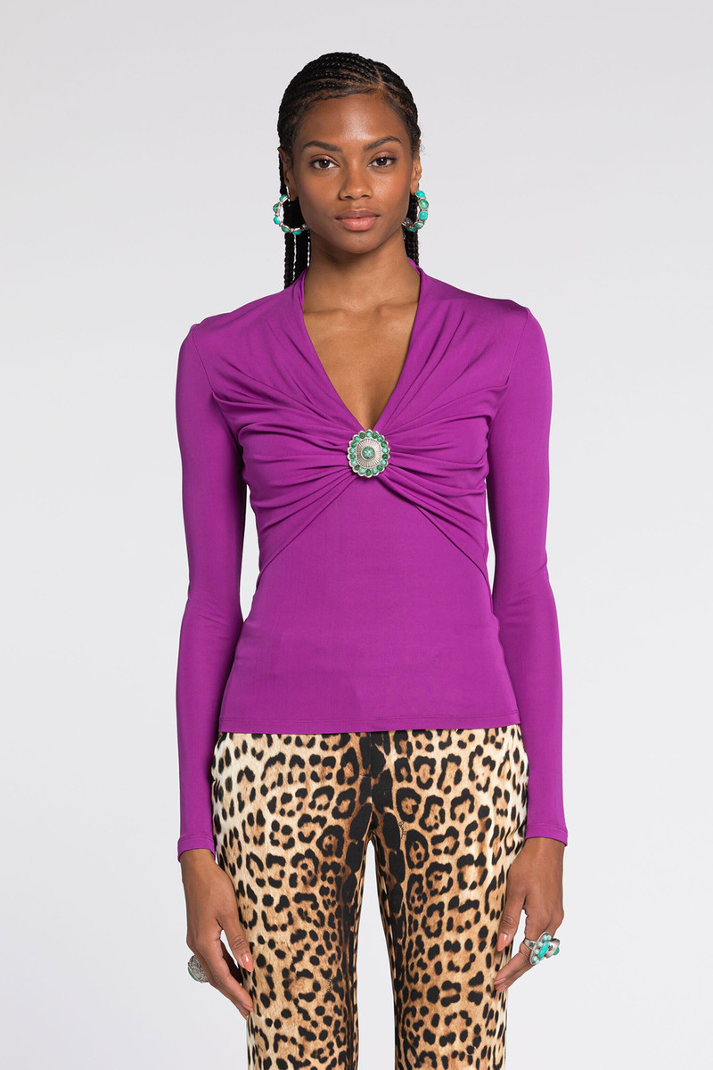 Embellished Gathered Top 4