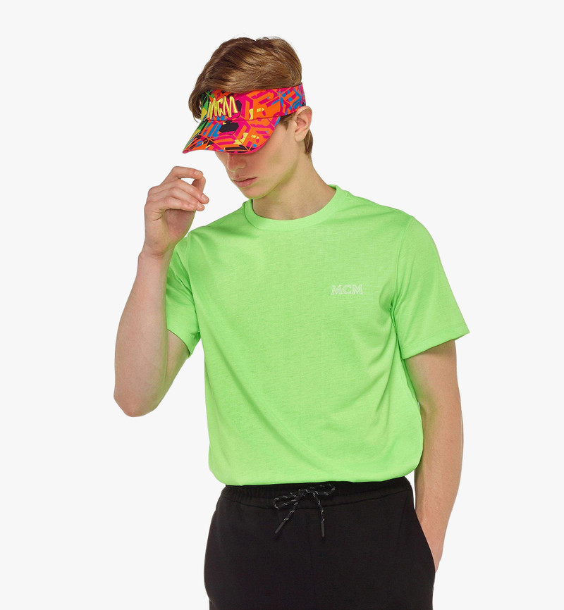 Cubic Camouflage Print Sun Visor w/ Petite Scarf 4