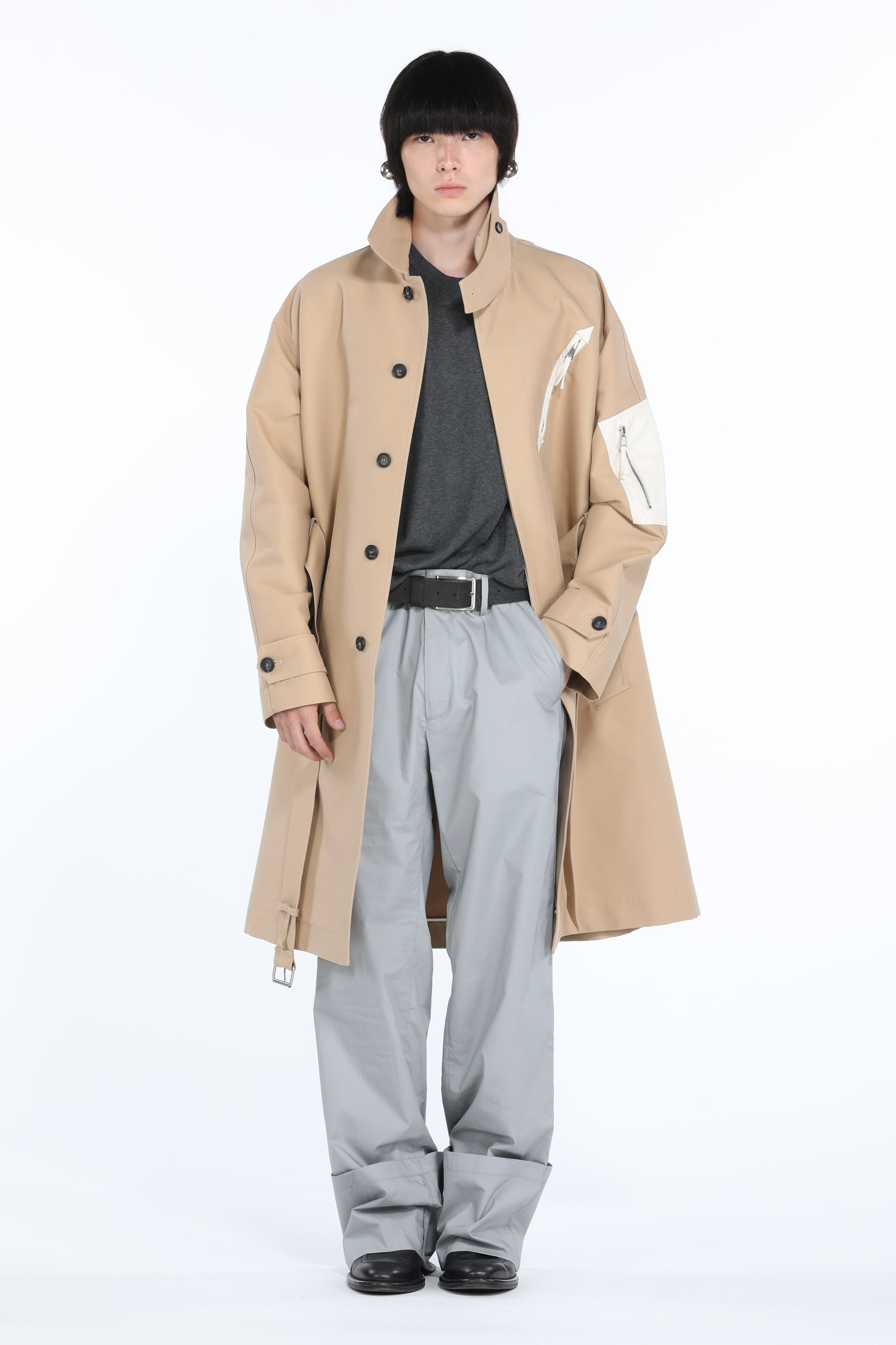BELTED TRENCH COAT - 4