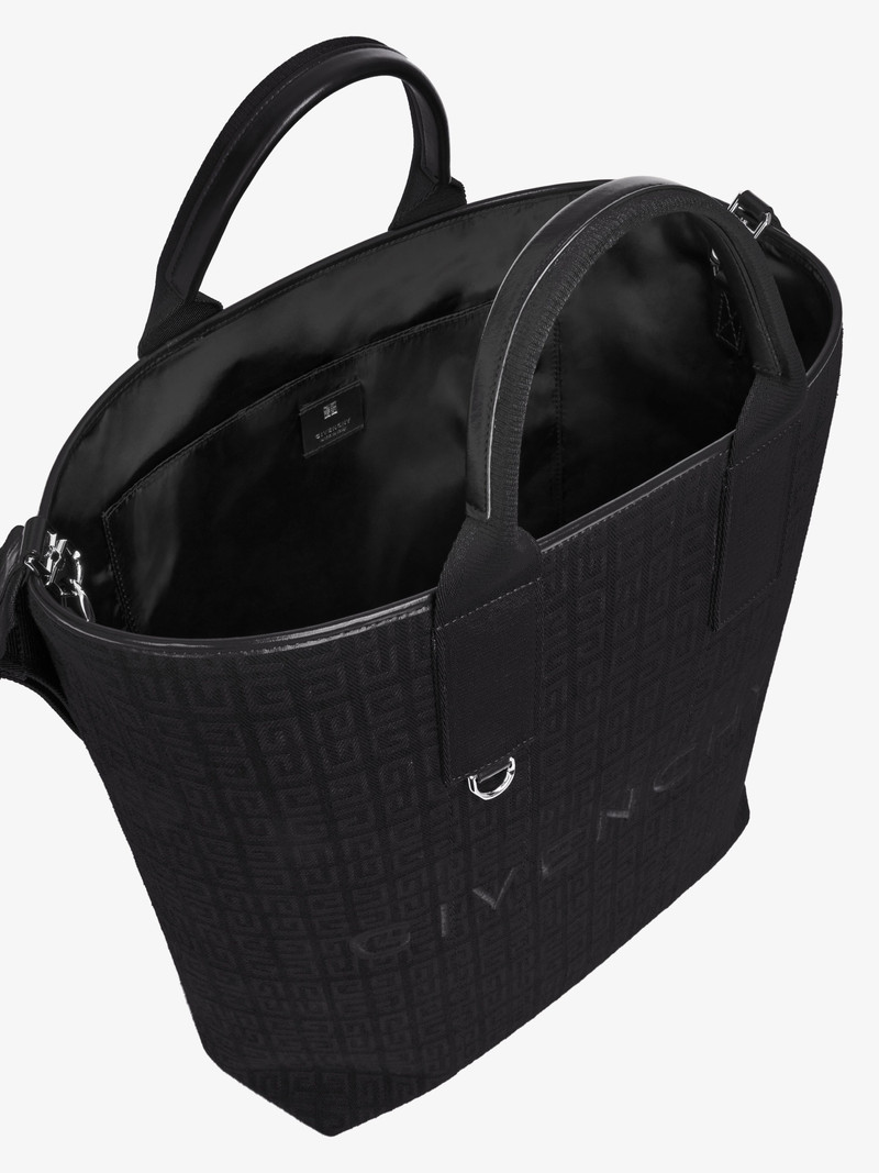 LARGE G-ESSENTIALS TOTE BAG IN 4G DENIM 5