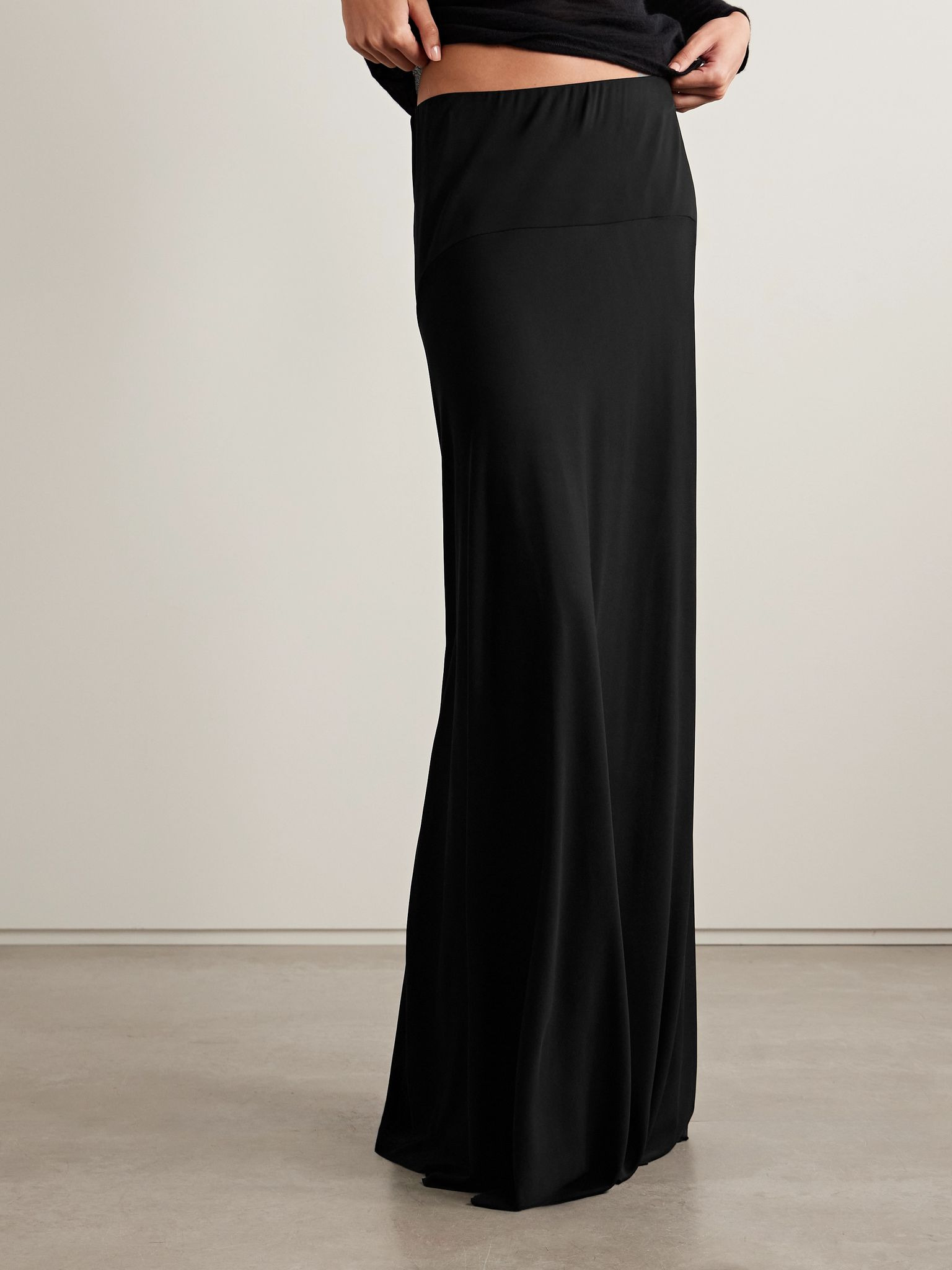 Mirla jersey maxi skirt Black - 3