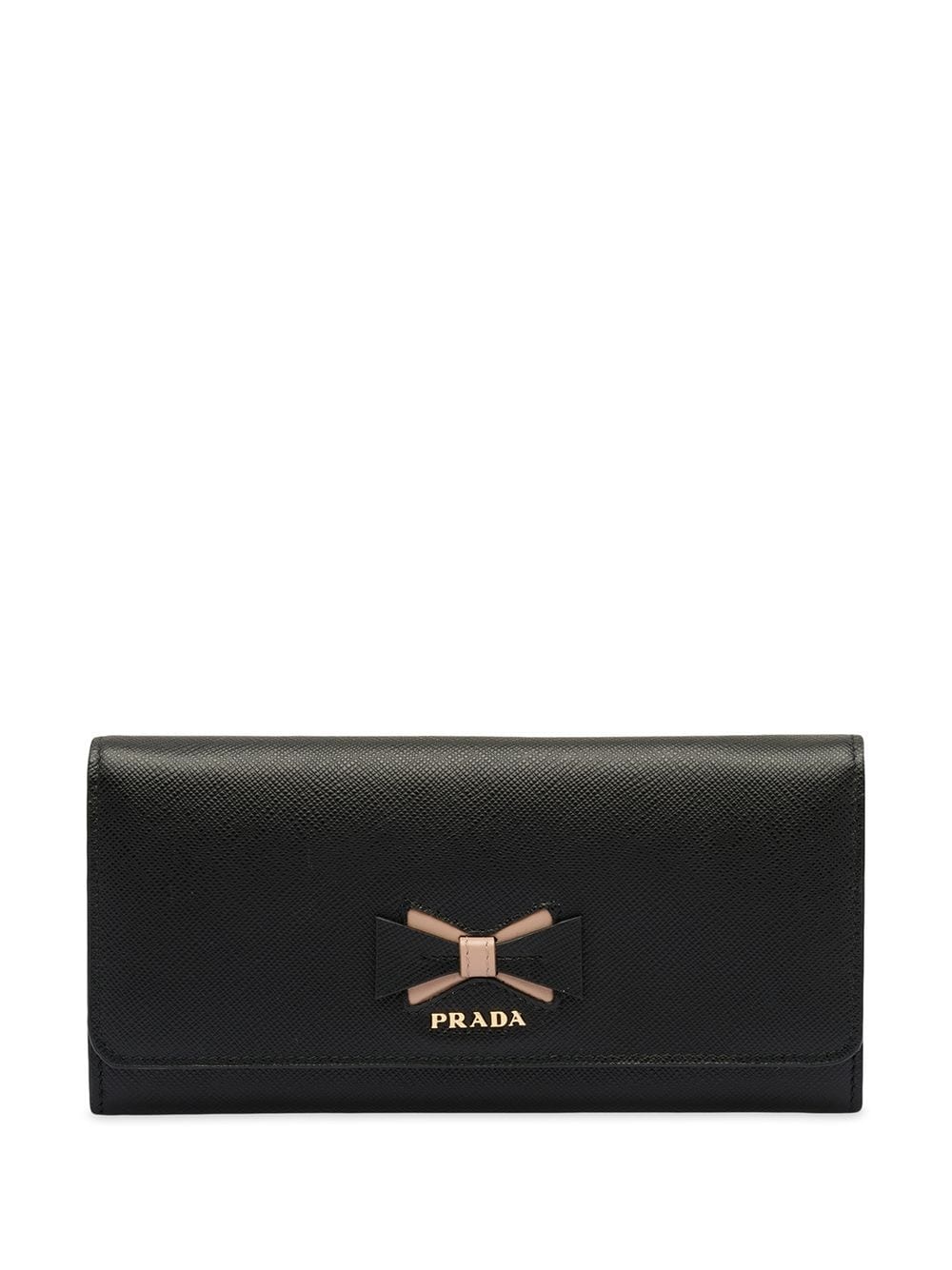 large Saffiano leather wallet with bow - 1