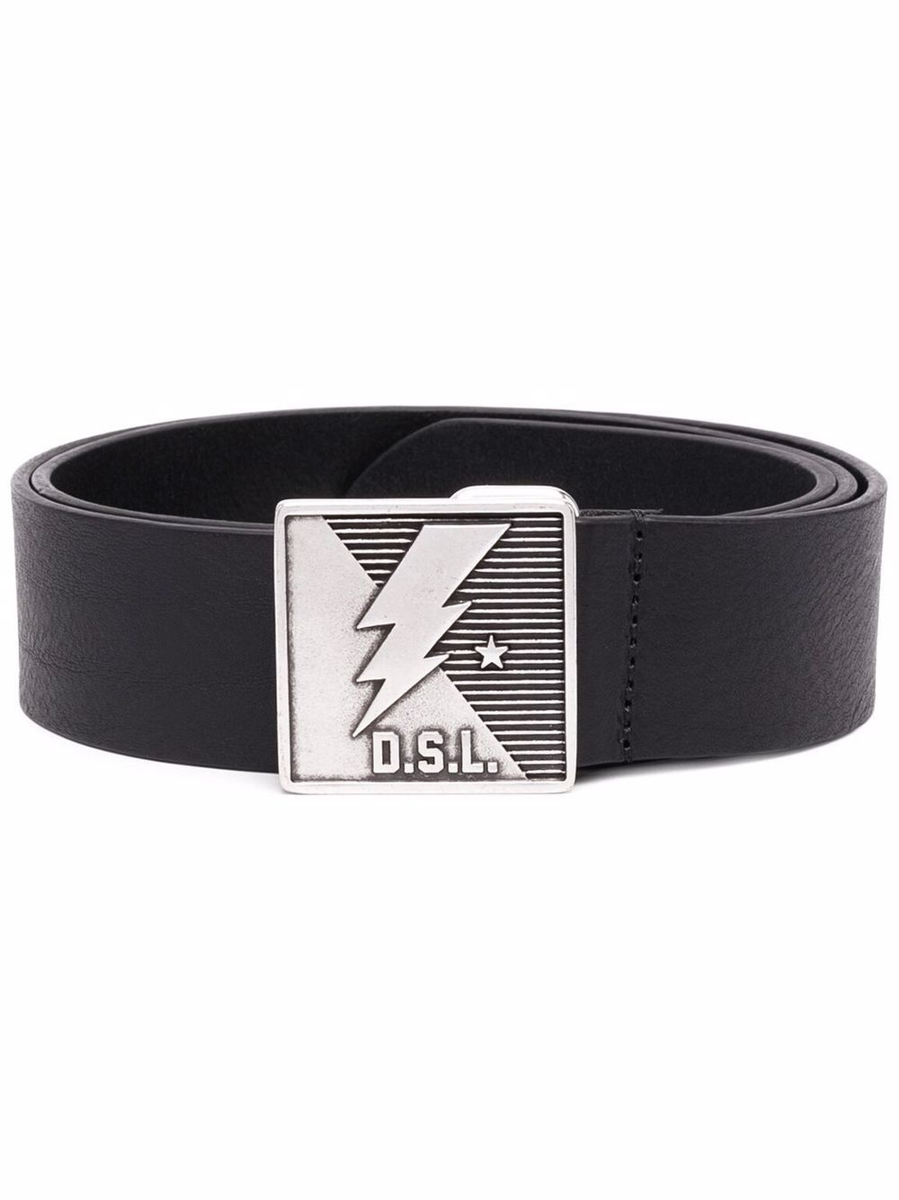 B-mont lightning-buckle leather belt - 1