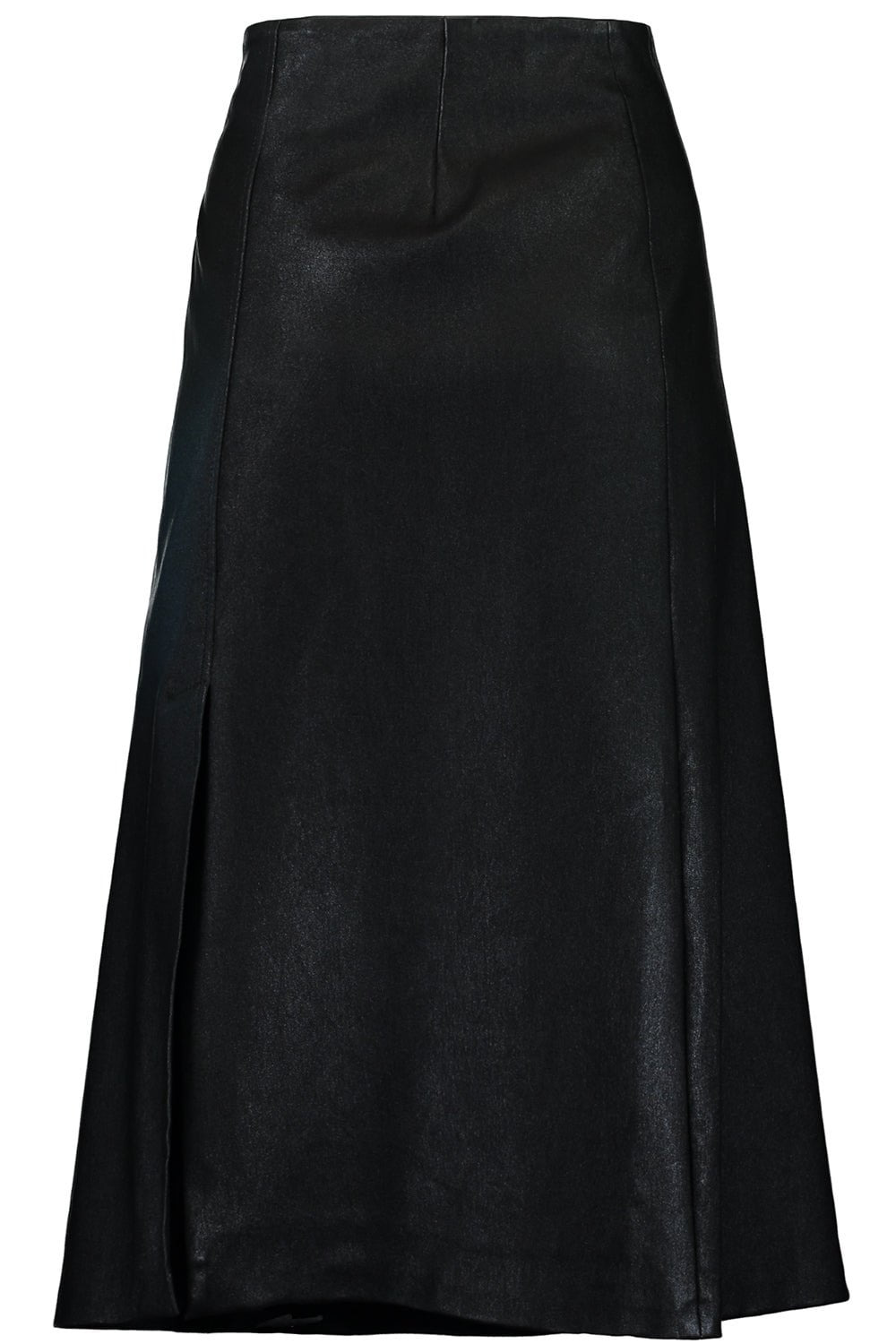 Glossy Midi Pencil Skirt - 3