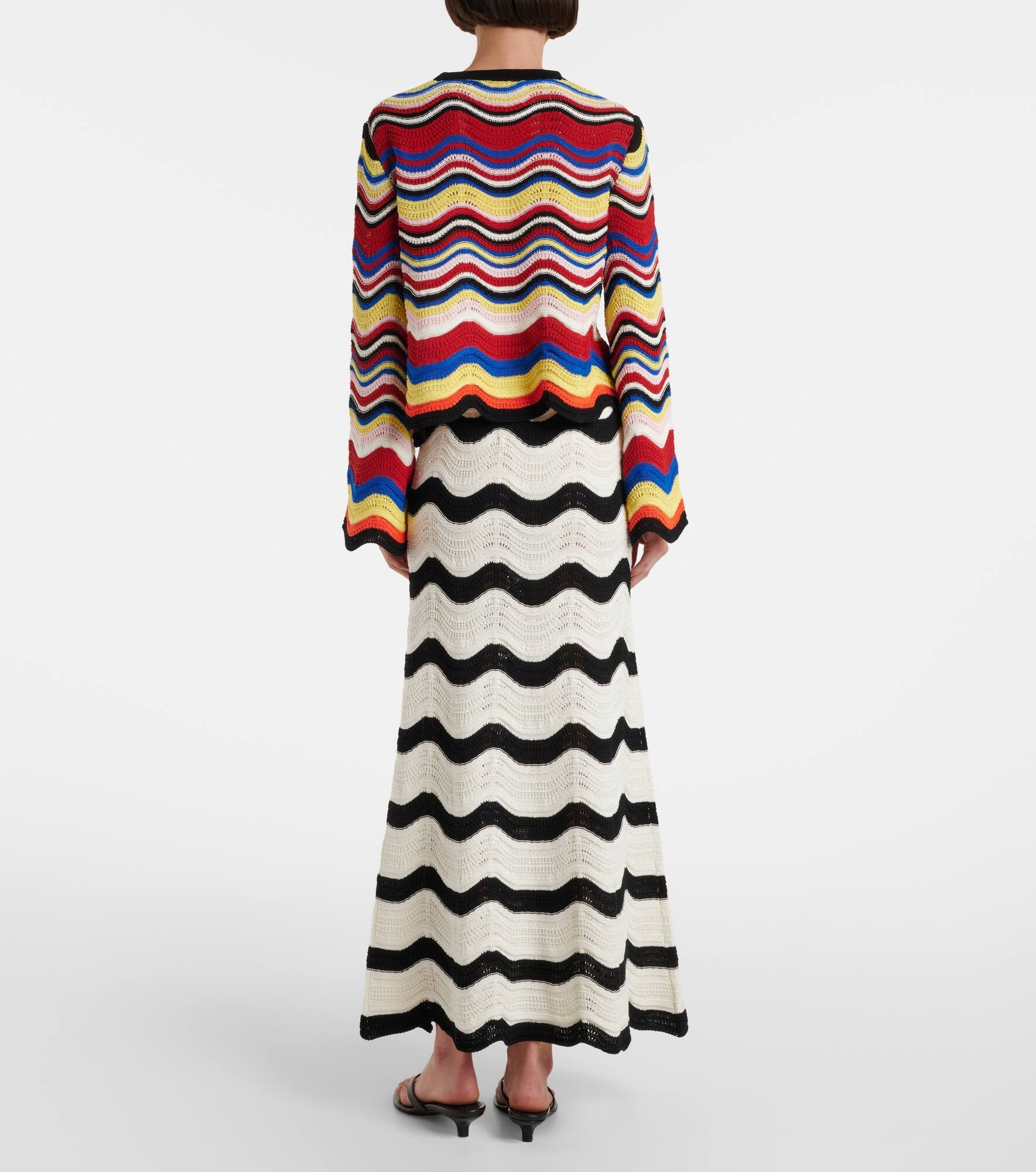 Chevron crochet cotton top - 3