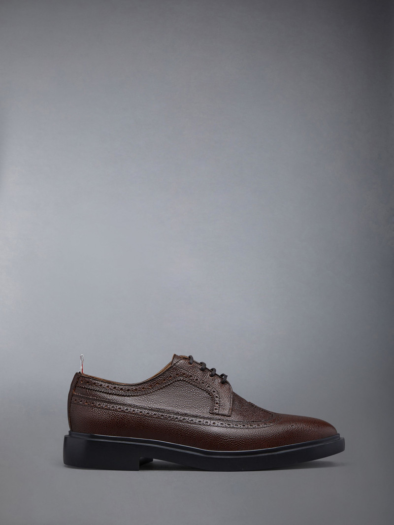 LONGWING BROGUE W/ LIGHTWEIGHT RUBBER SOLE IN PEBBLE GRAIN LEATHER 1
