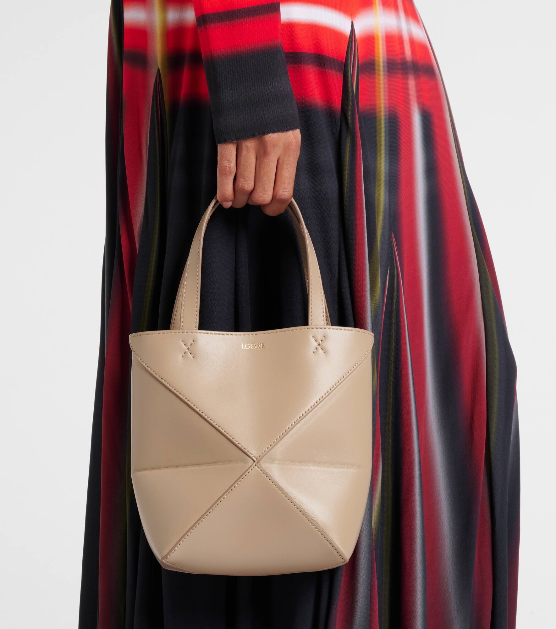 Puzzle Fold Mini leather tote bag - 2