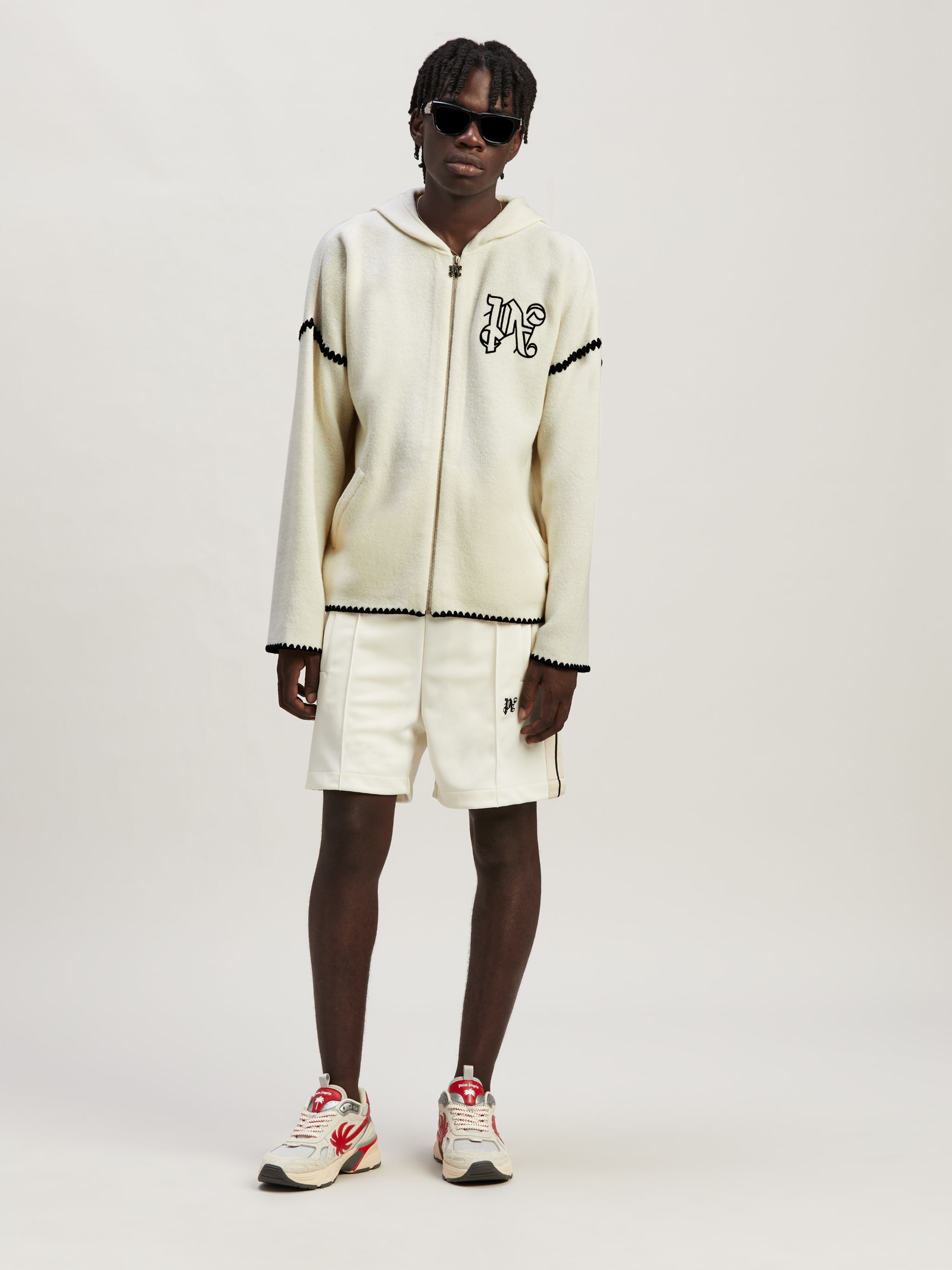 Monogram Zipped Knit Hoodie - 2