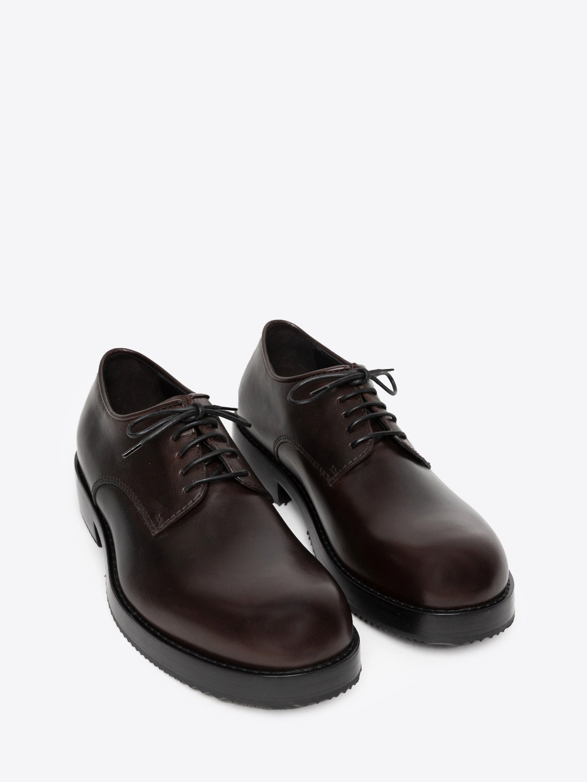 LEATHER DERBY SHOES - 3