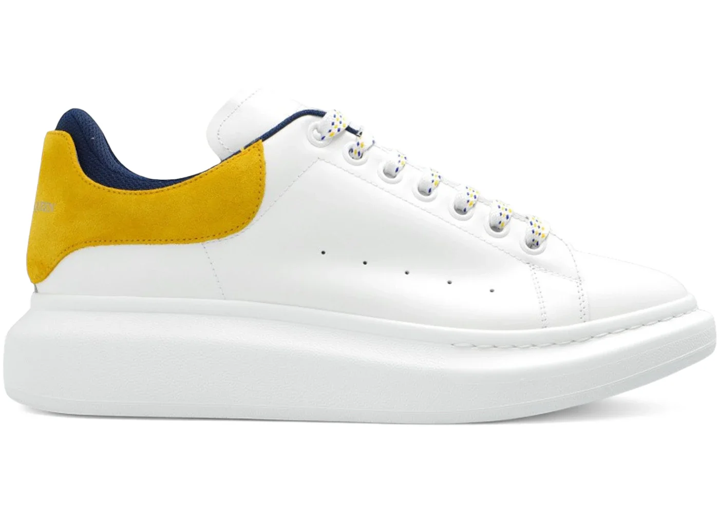 Alexander McQueen Oversized White Pop Yellow Navy - 1