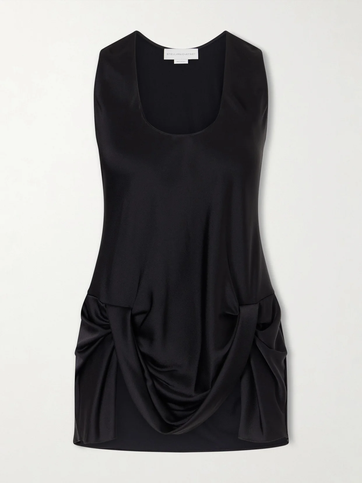 Draped Satin Blouse - 1