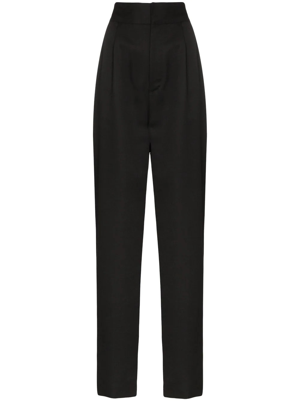 high-waist straight leg trousers - 1