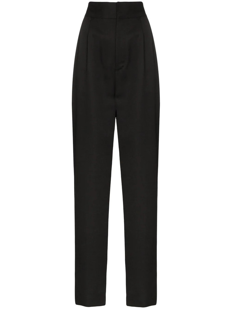 high-waist straight leg trousers 1