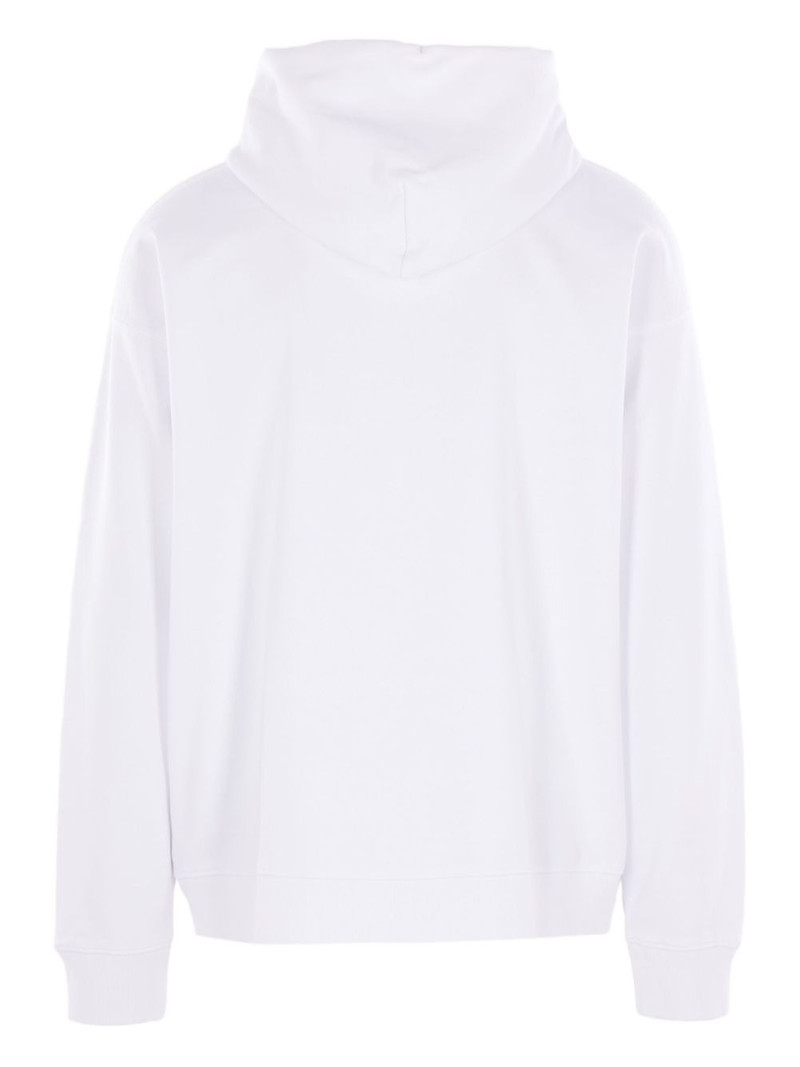 Off-White logo-print kangaroo-pocket hoodie outlook