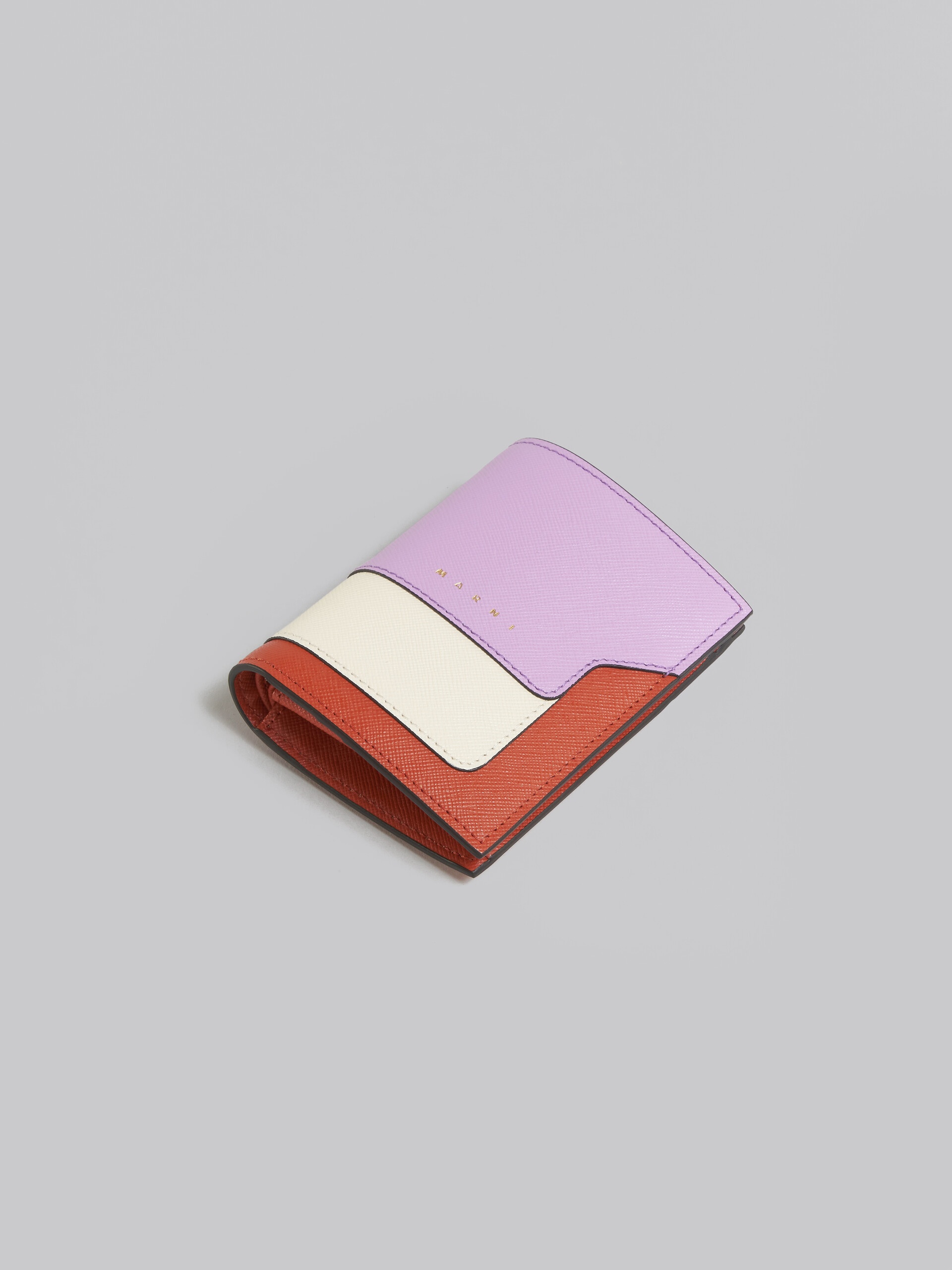 LILAC SAFFIANO LEATHER BI-FOLD WALLET 5