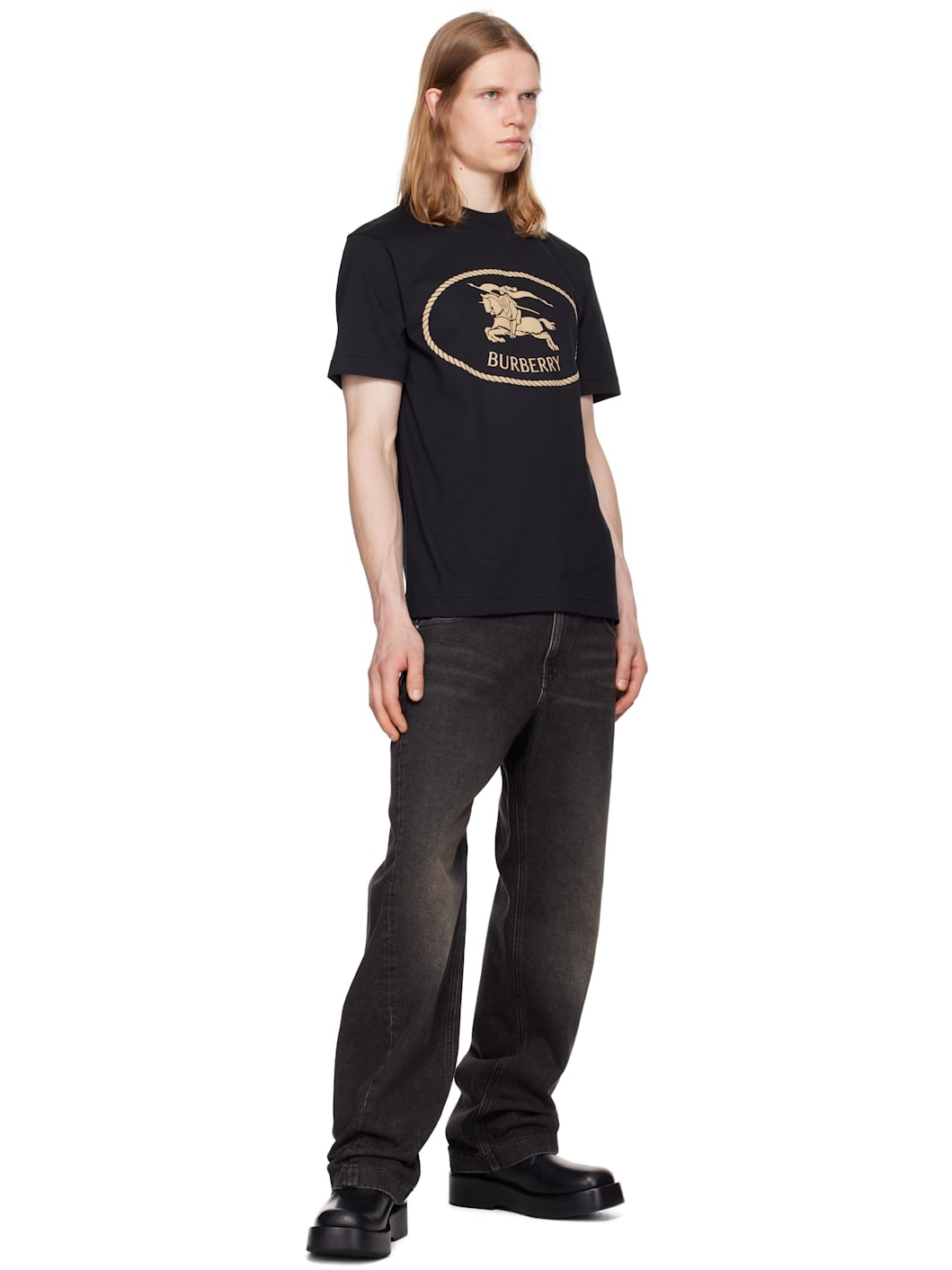 Black Knight Stamp Cotton T-shirt - 4