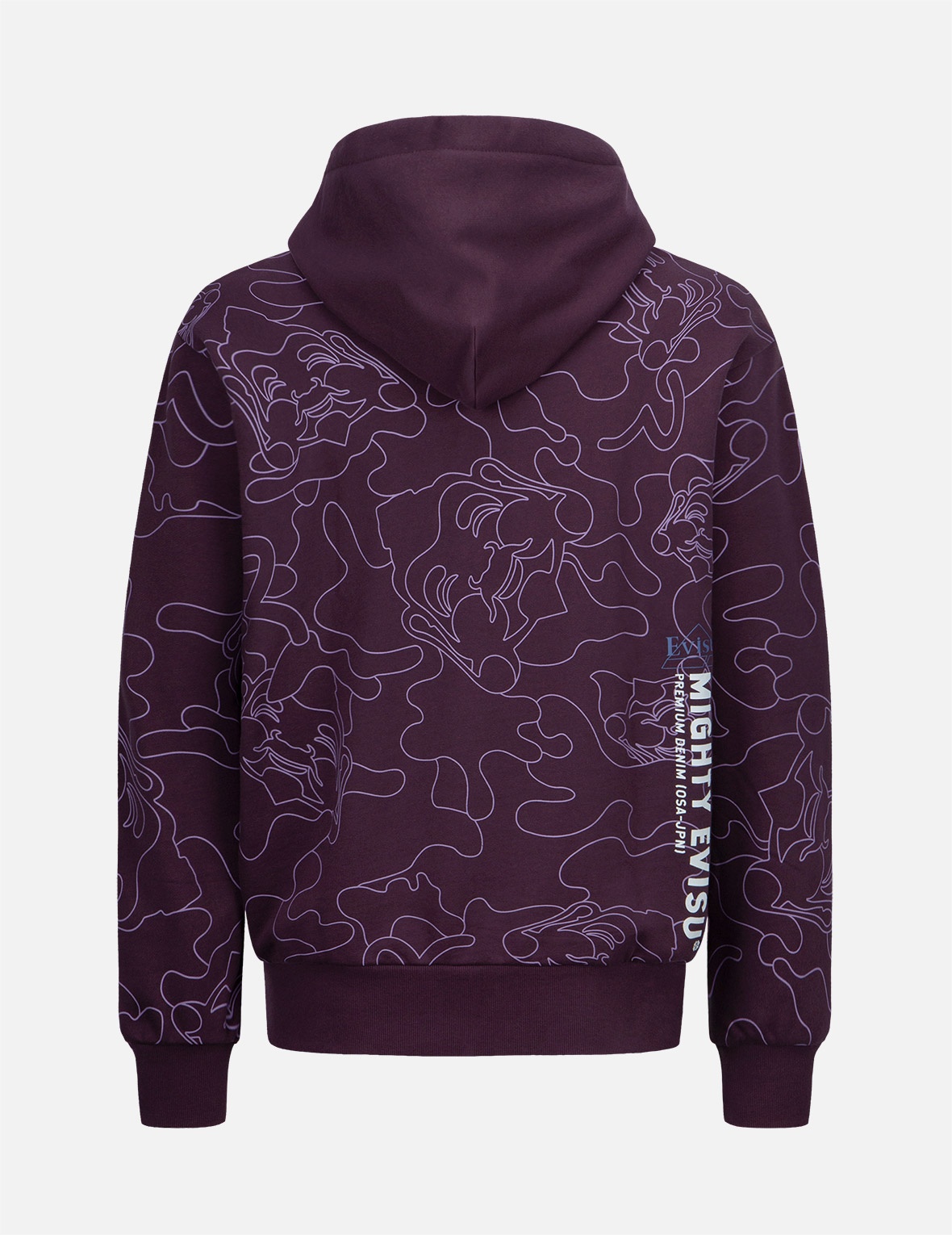 ALLOVER LINEAR CAMOUFLAGE PRINT HOODED SWEATSHIRT - 2
