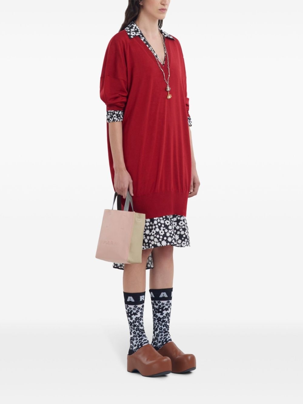 floral-print midi dress - 2