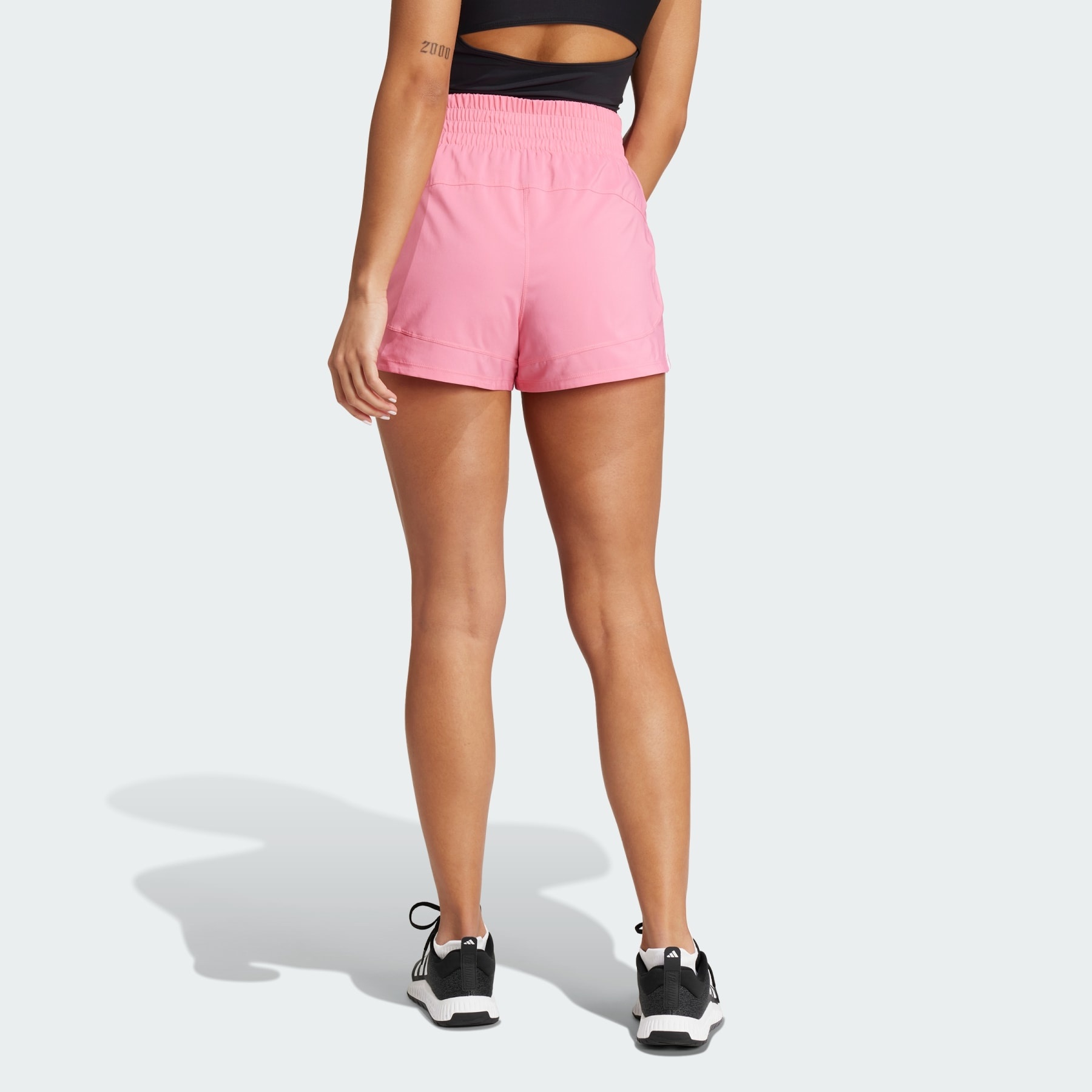 Pacer Training 3-Stripes Woven High-Rise Shorts - 3