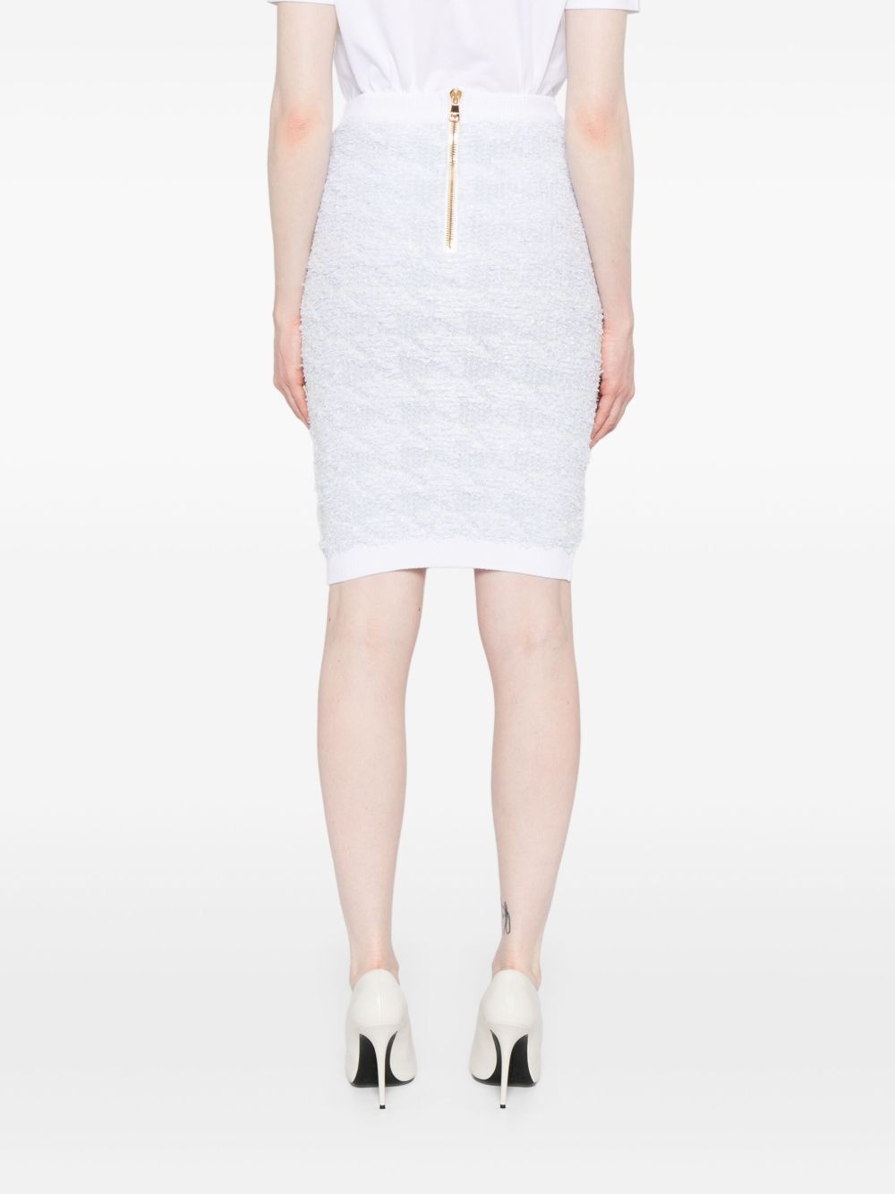 buttoned midi skirt - 4