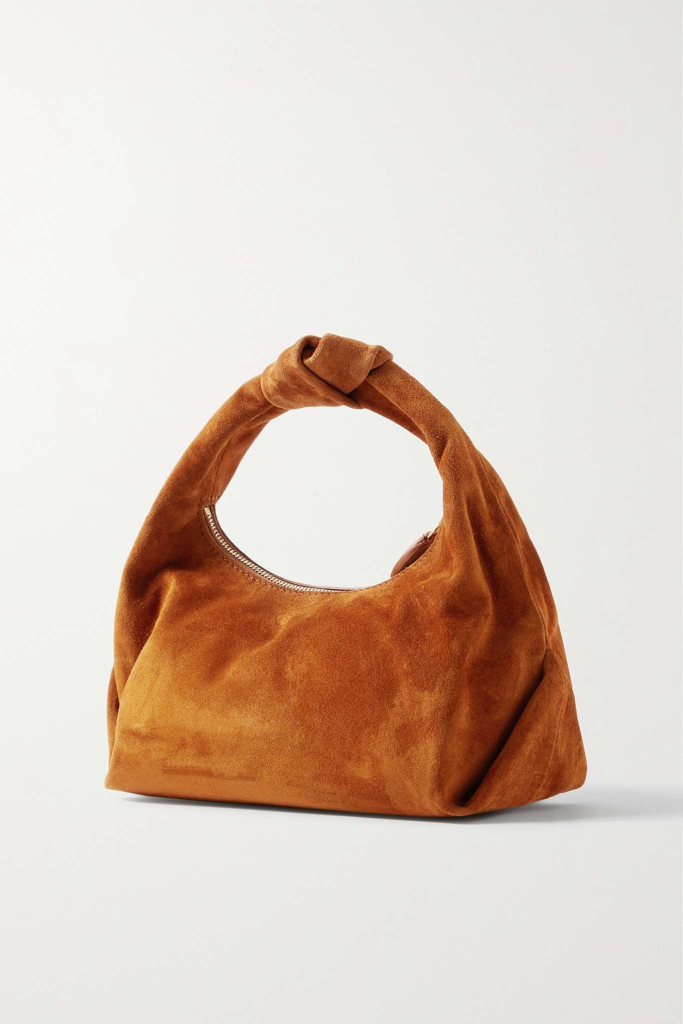 Beatrice small knotted suede tote - 3