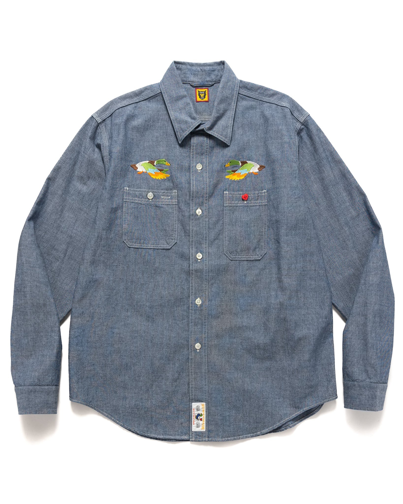CHAMBRAY L/S SHIRT BLUE - 2