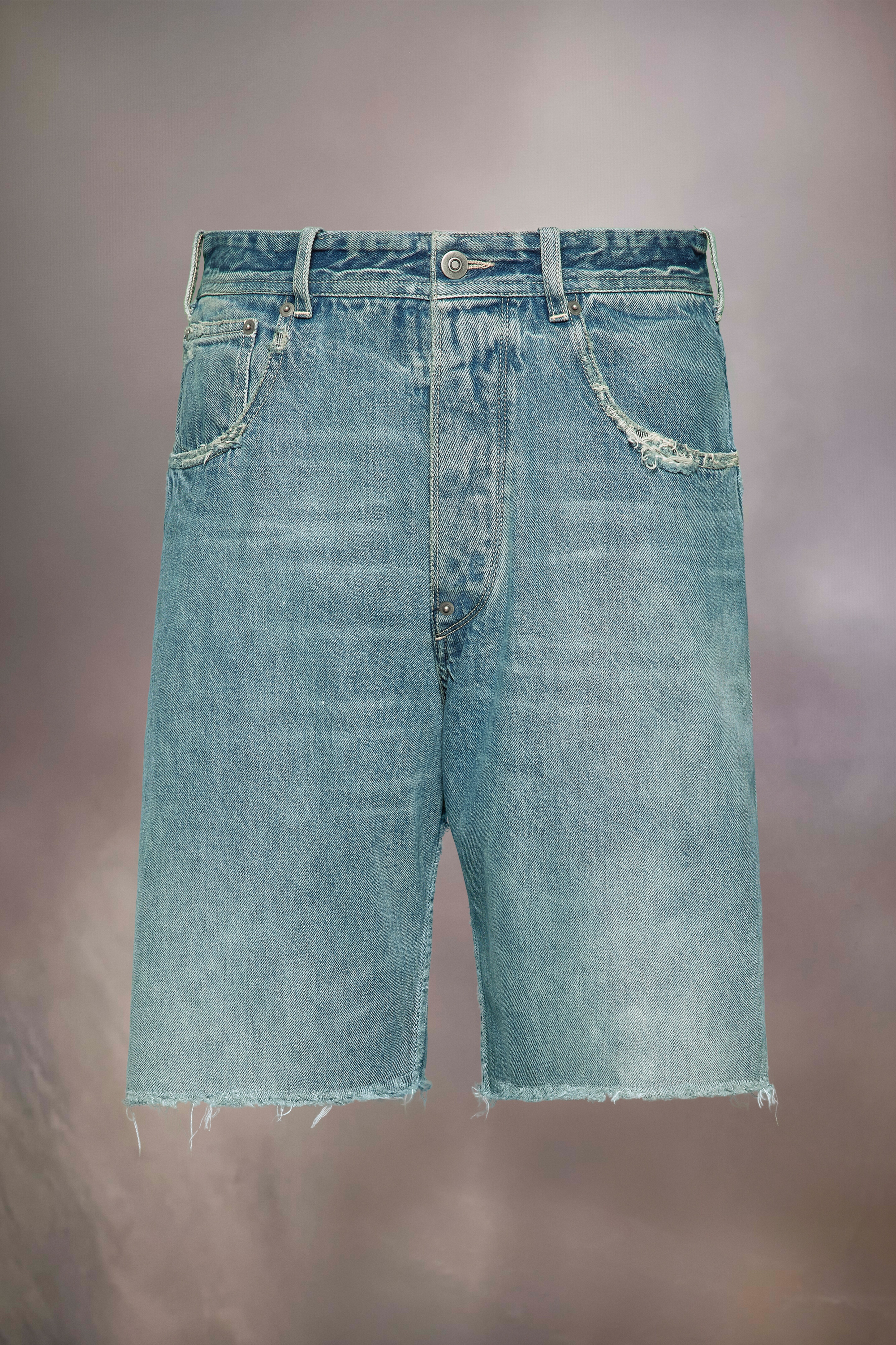 Denim cut-off shorts - 2