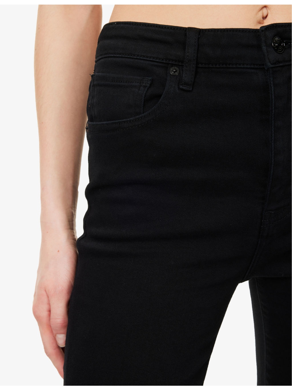 The Pencil Five-Pockets Straight-Leg High-Rise Stretch-Denim Jeans - 5