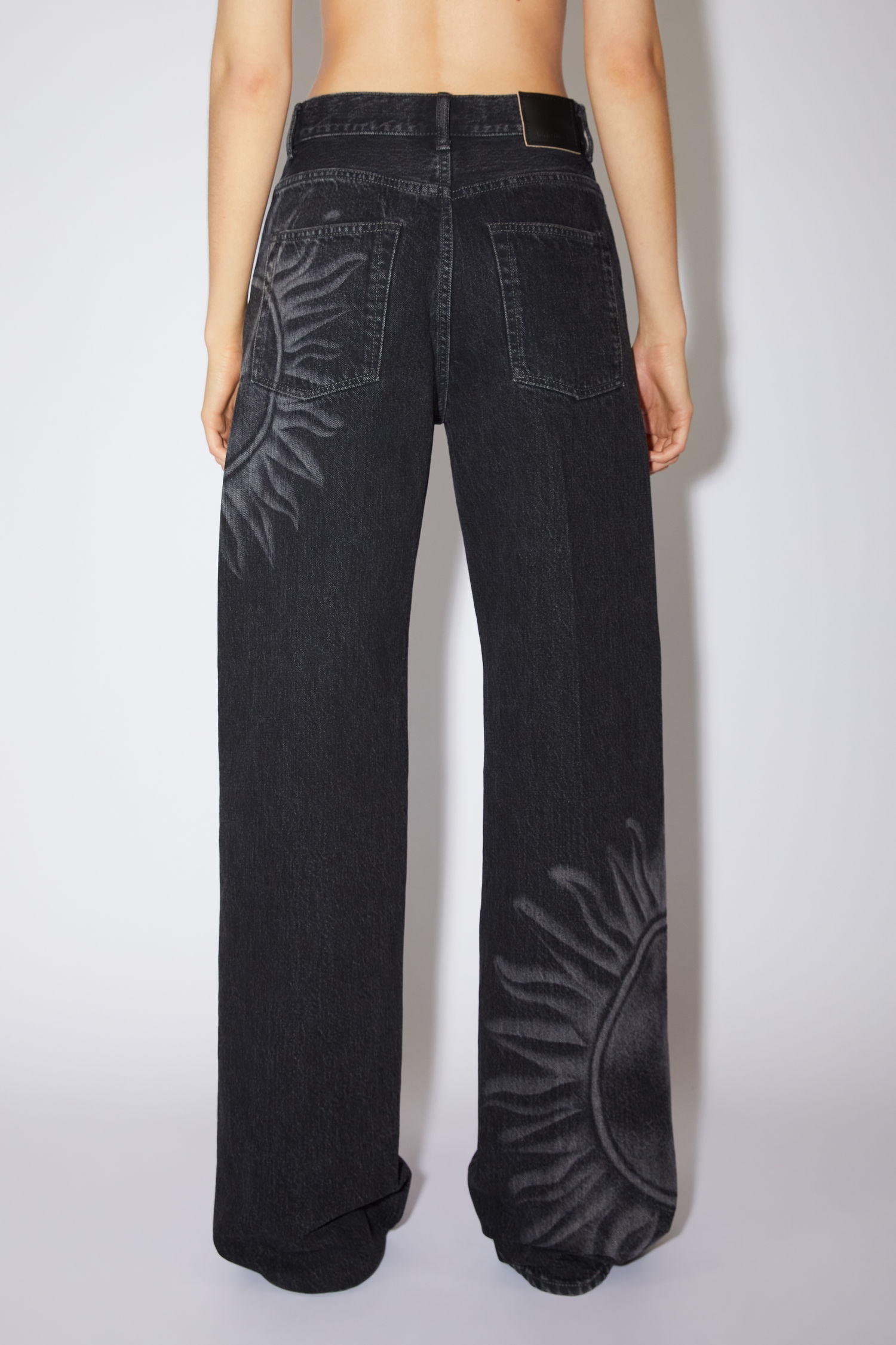 Loose bootcut jeans - Black/grey - 3