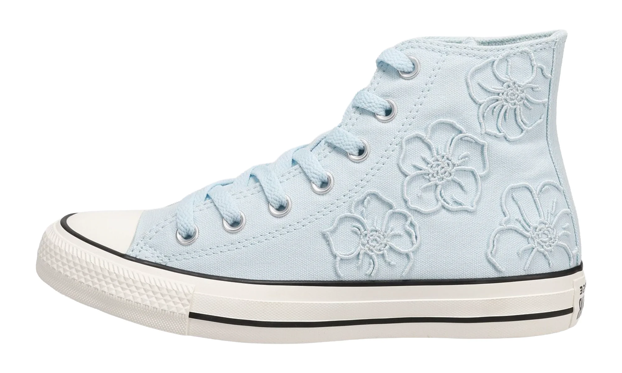 All-Star Premium Embroidered Flowers High-Top "Light Blue" A21409F - 1