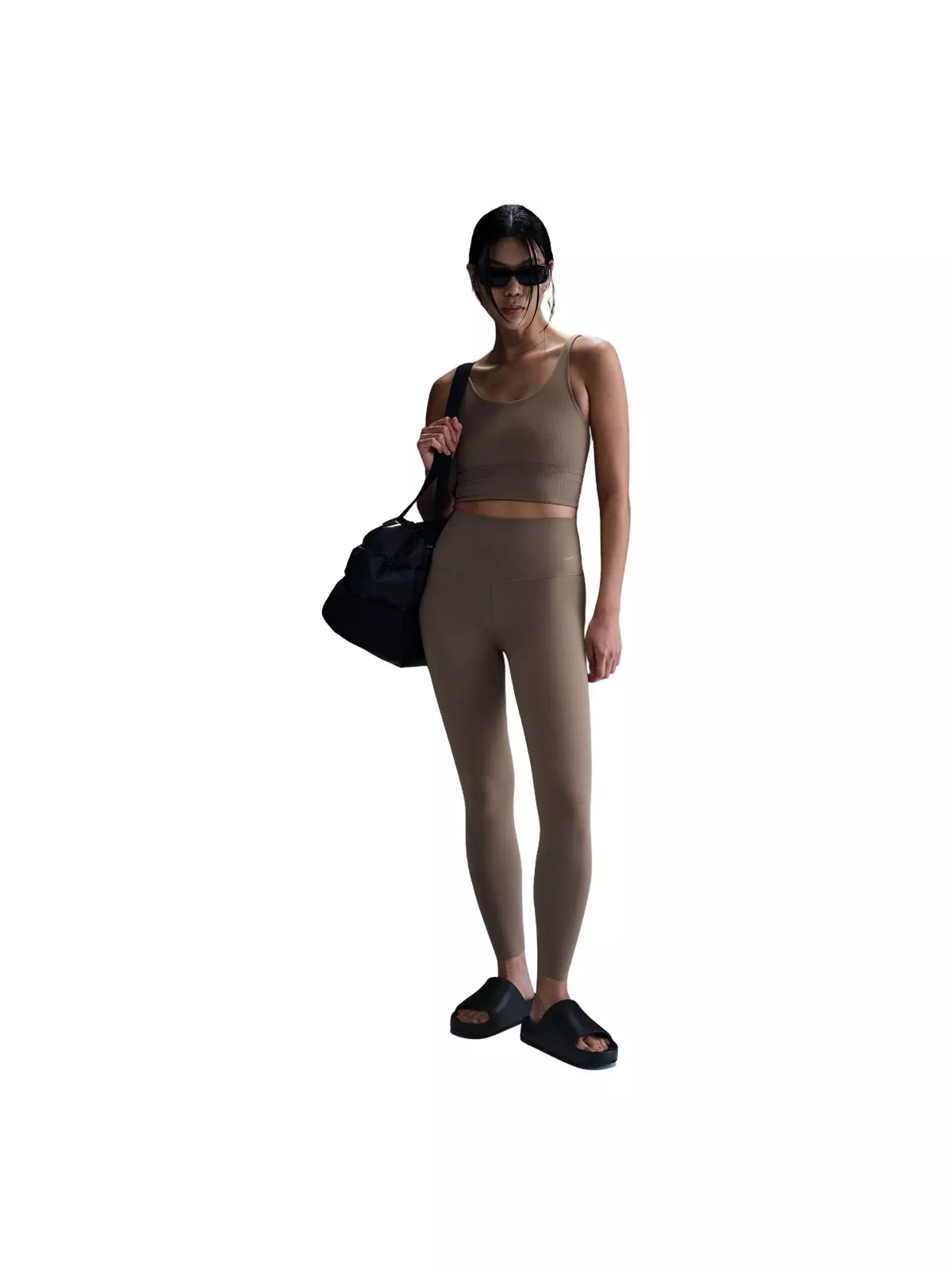 Women's Zenvy Gentle-Support High-Waisted 7/8 Leggings - Brown - 4