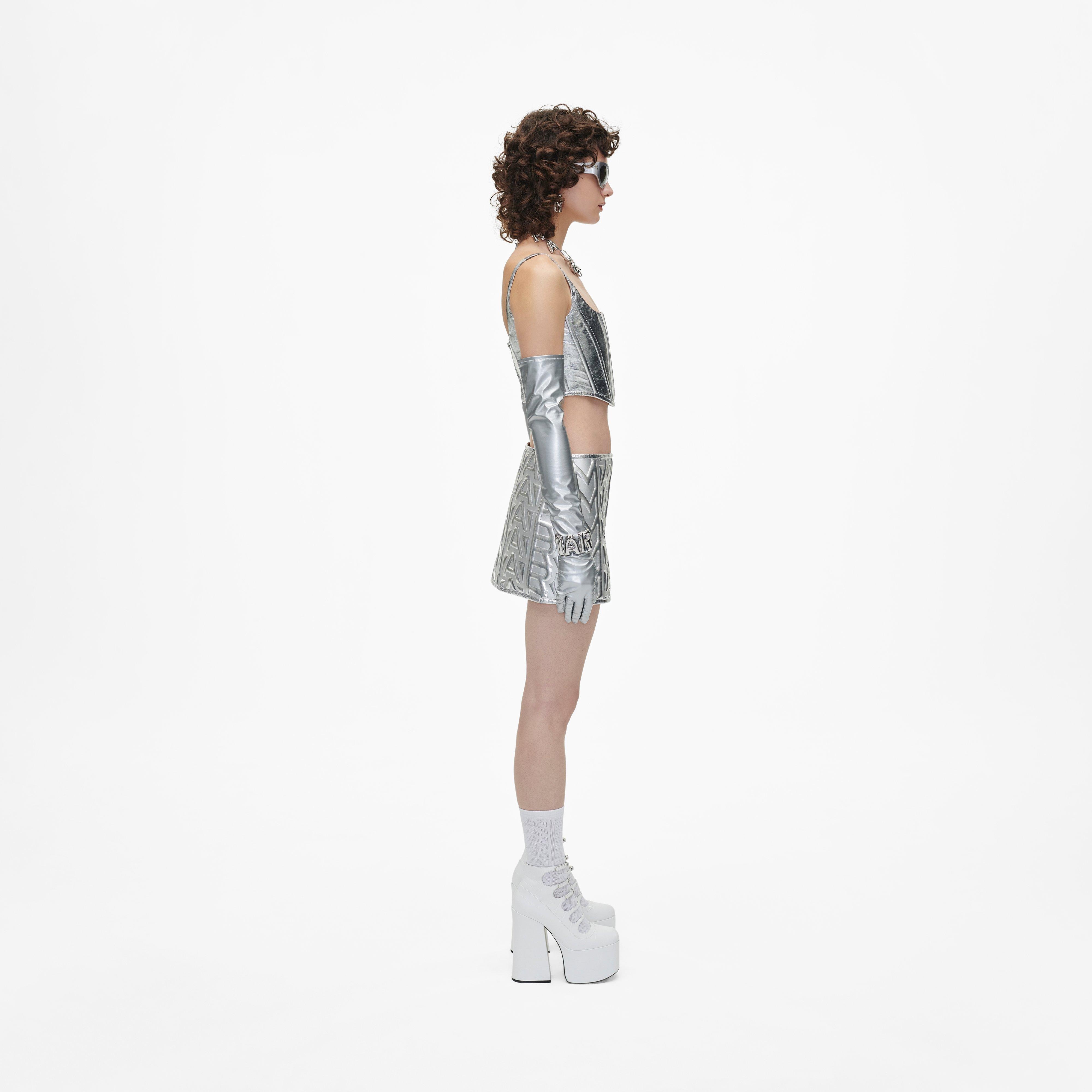 THE PUFFY LEATHER MINI SKIRT - 3