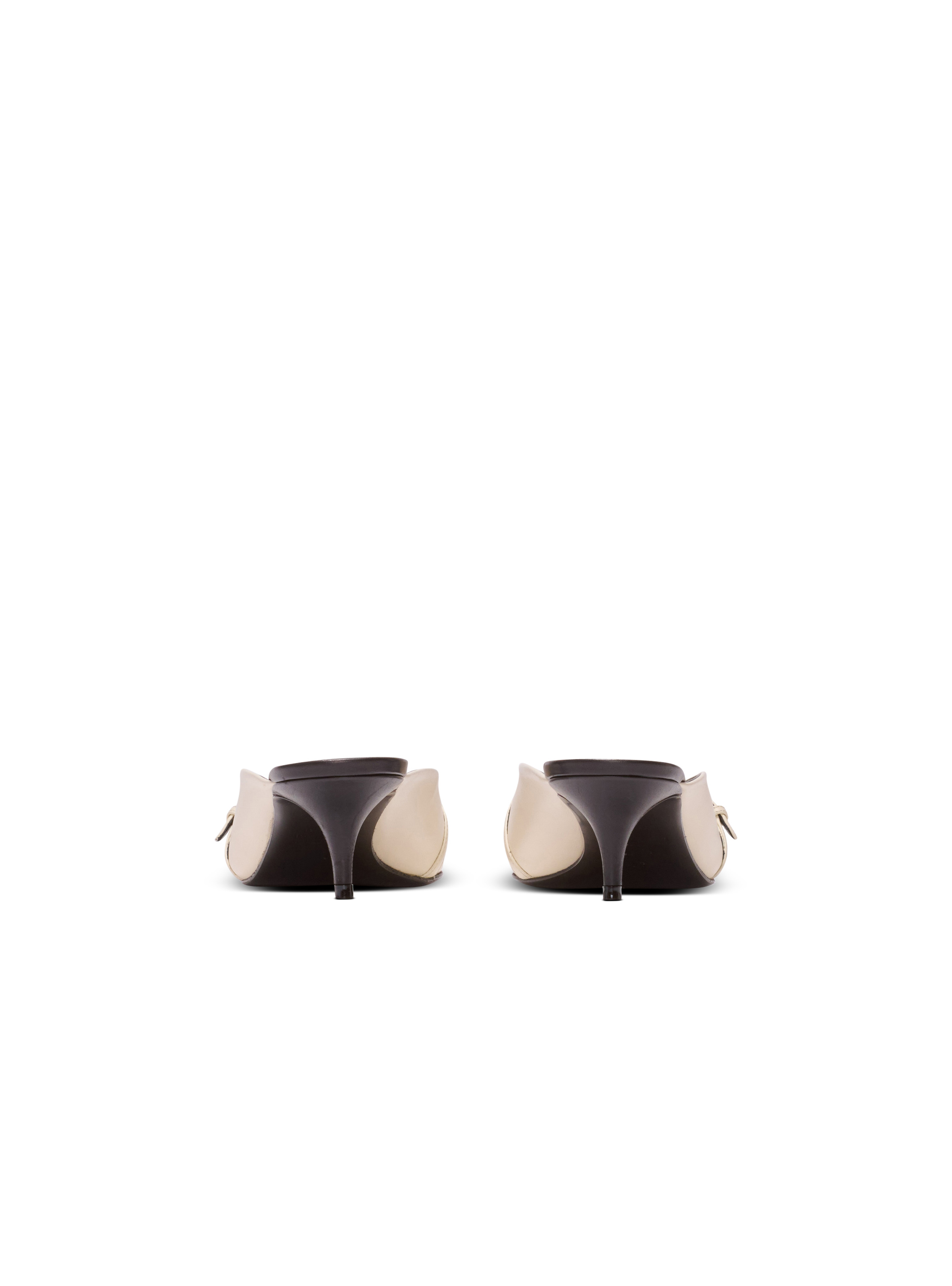 Sync leather mules with pointed toe - 4