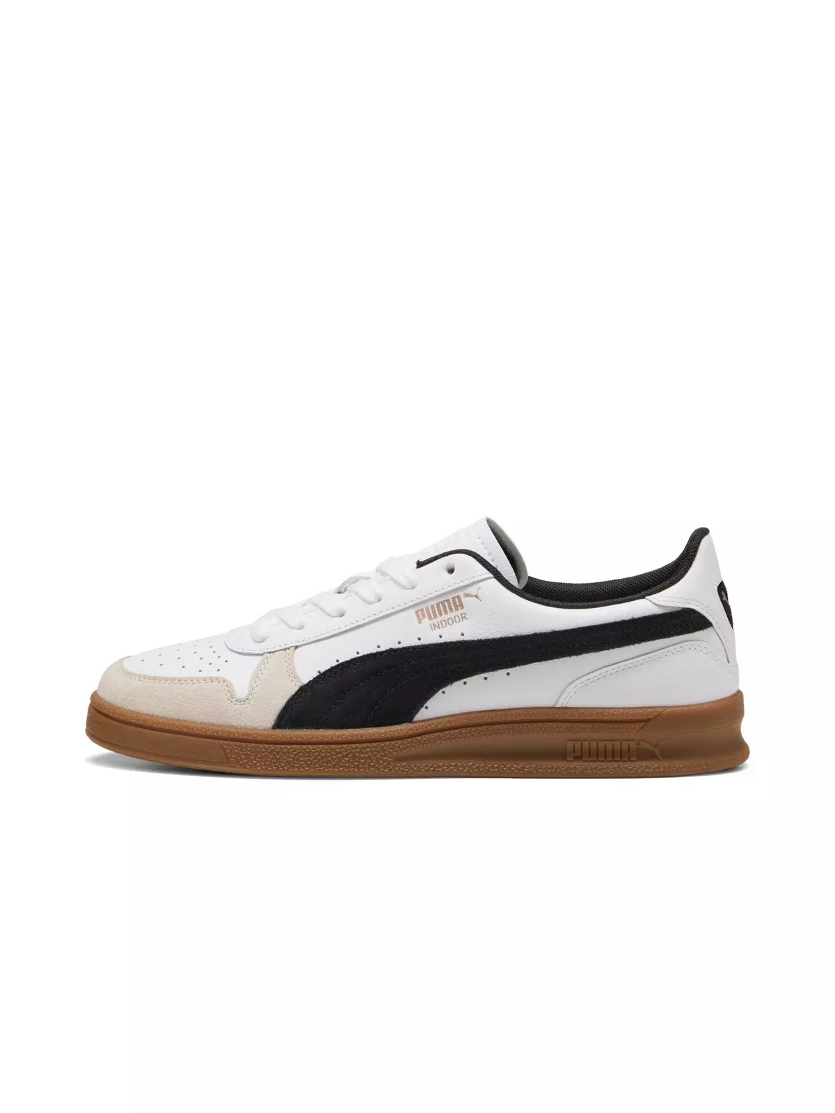 PUMA Indoor "PUMA White/PUMA Black/Gum" Men's Shoe - 2