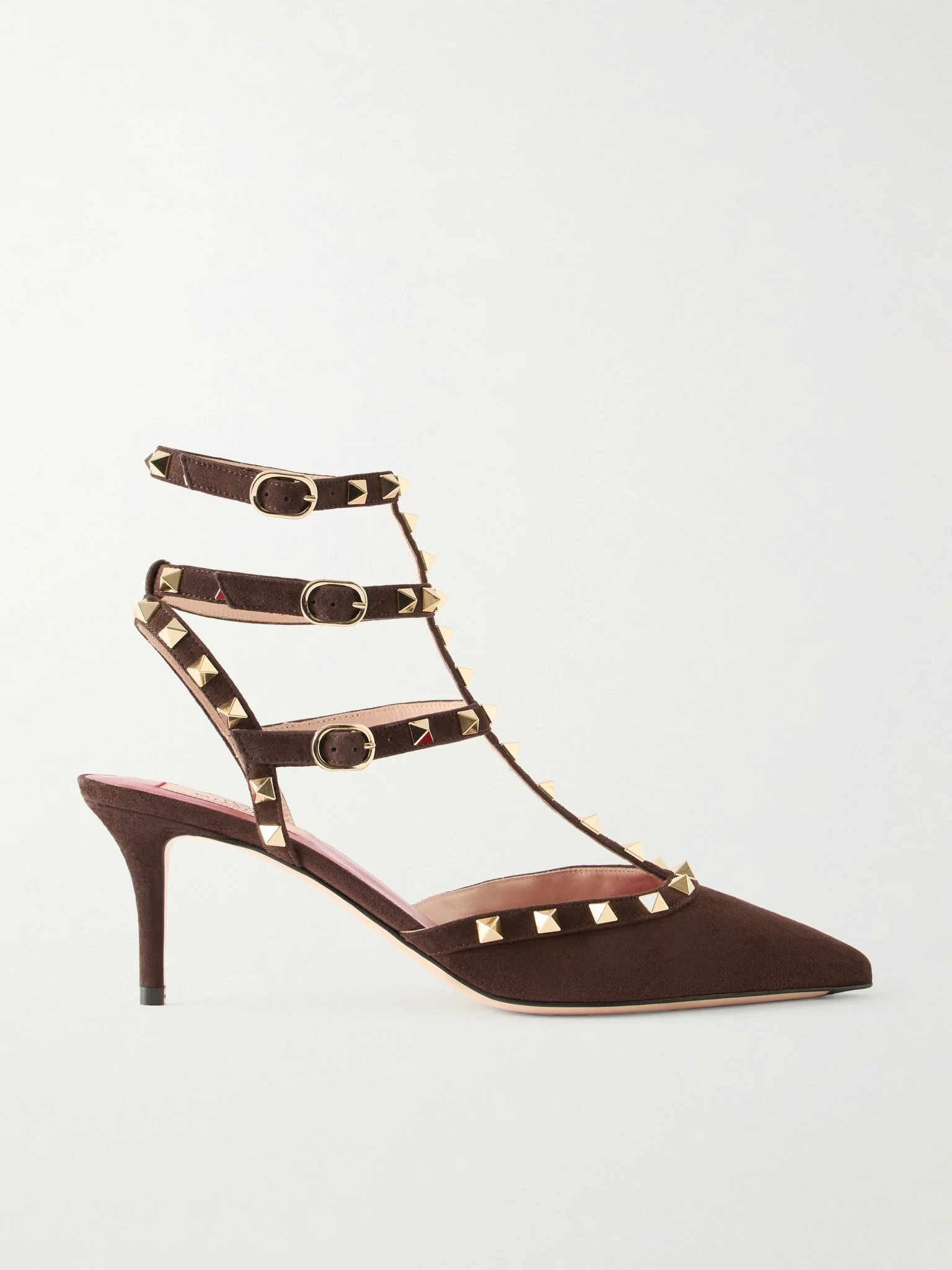 Rockstud 65 suede pumps Dark brown - 1