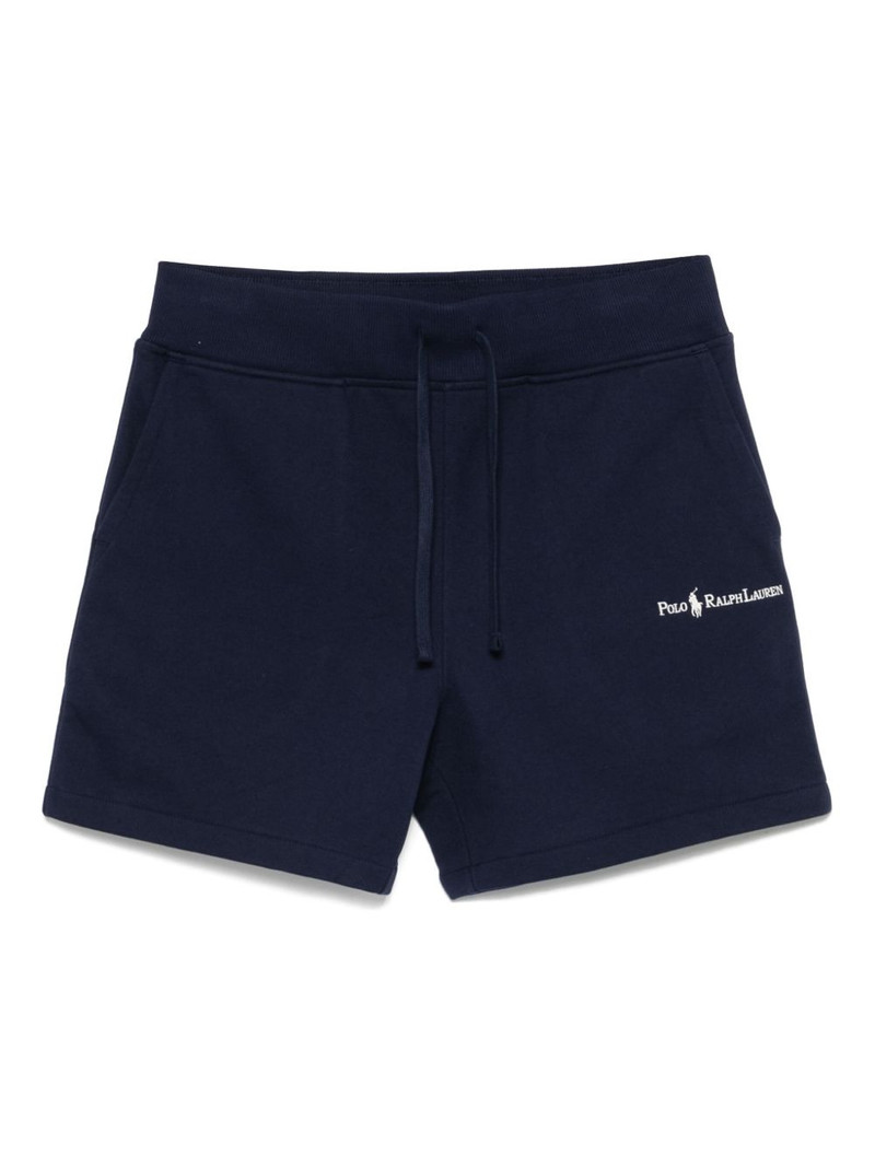 logo-embroidered track shorts 1