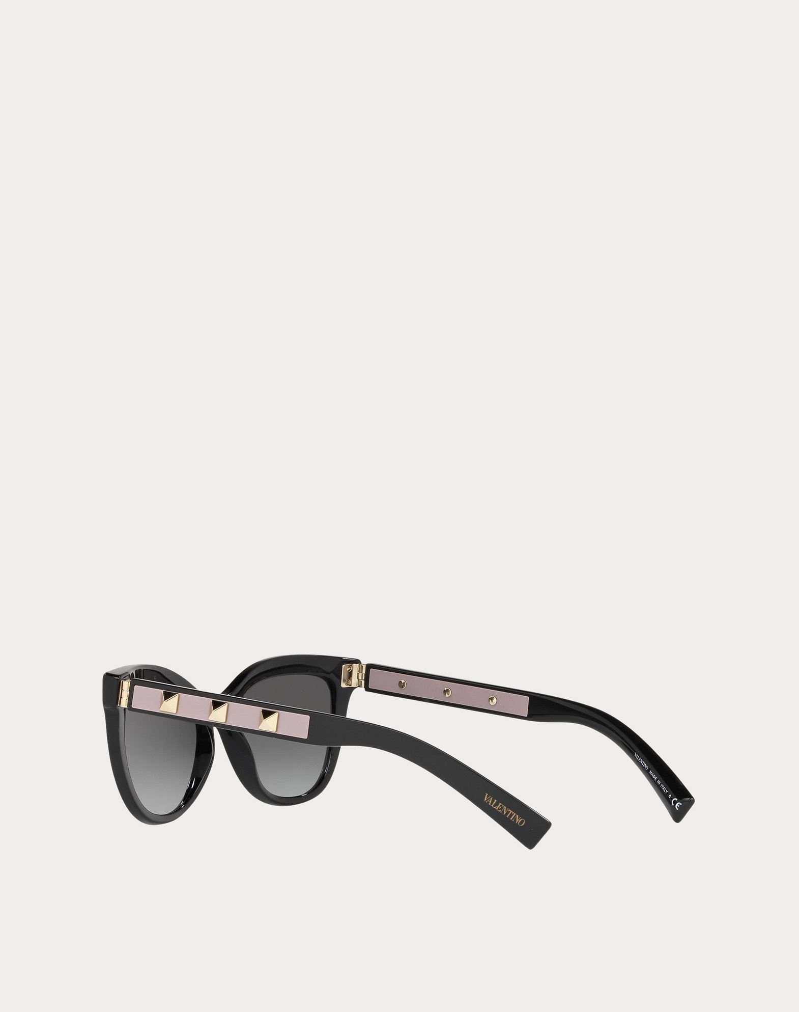 CAT-EYE ACETATE SUNGLASSES WITH STUDS - 4