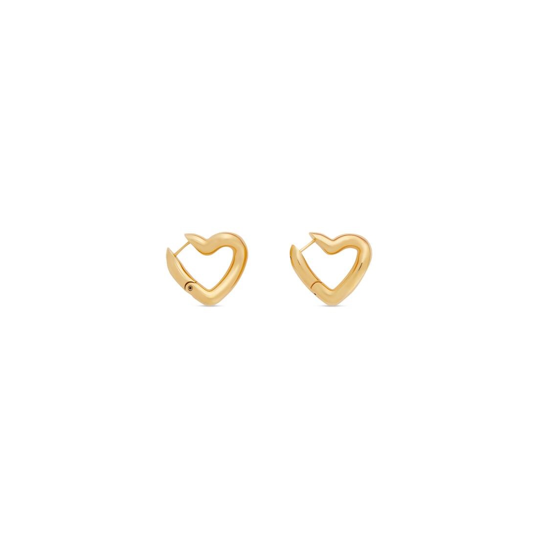 Women's Loop Heart Xs Earrings  in Gold - 1