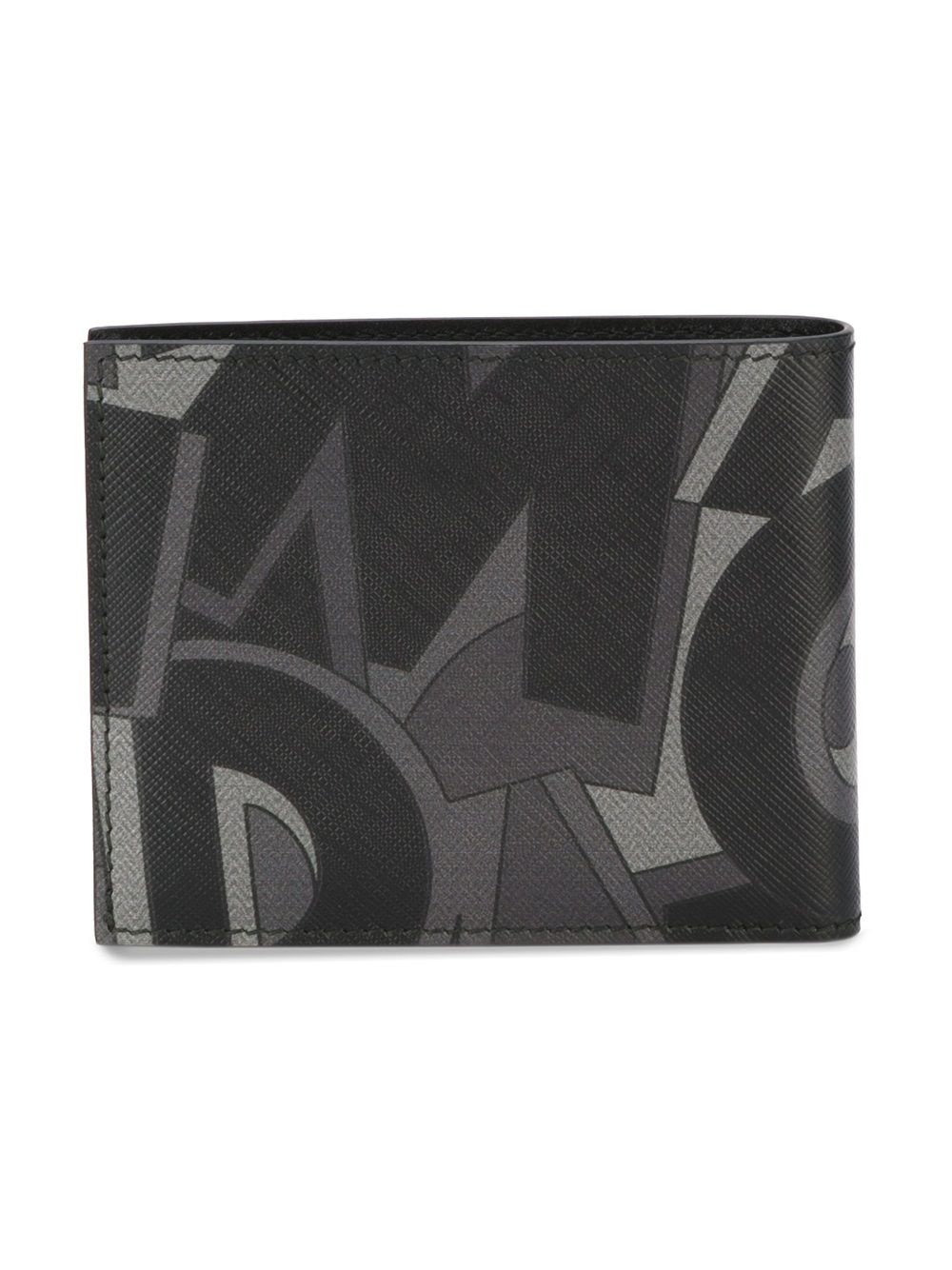 logo print square wallet - 2