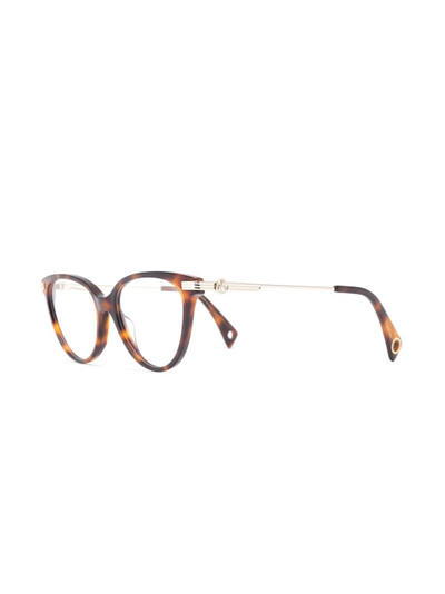 Lanvin cat-eye tortoiseshell-effect glasses outlook
