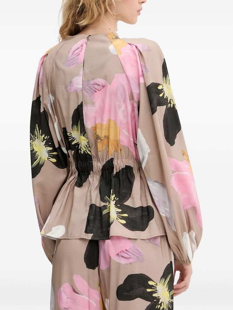 STINE GOYA floral-print belted blouse outlook