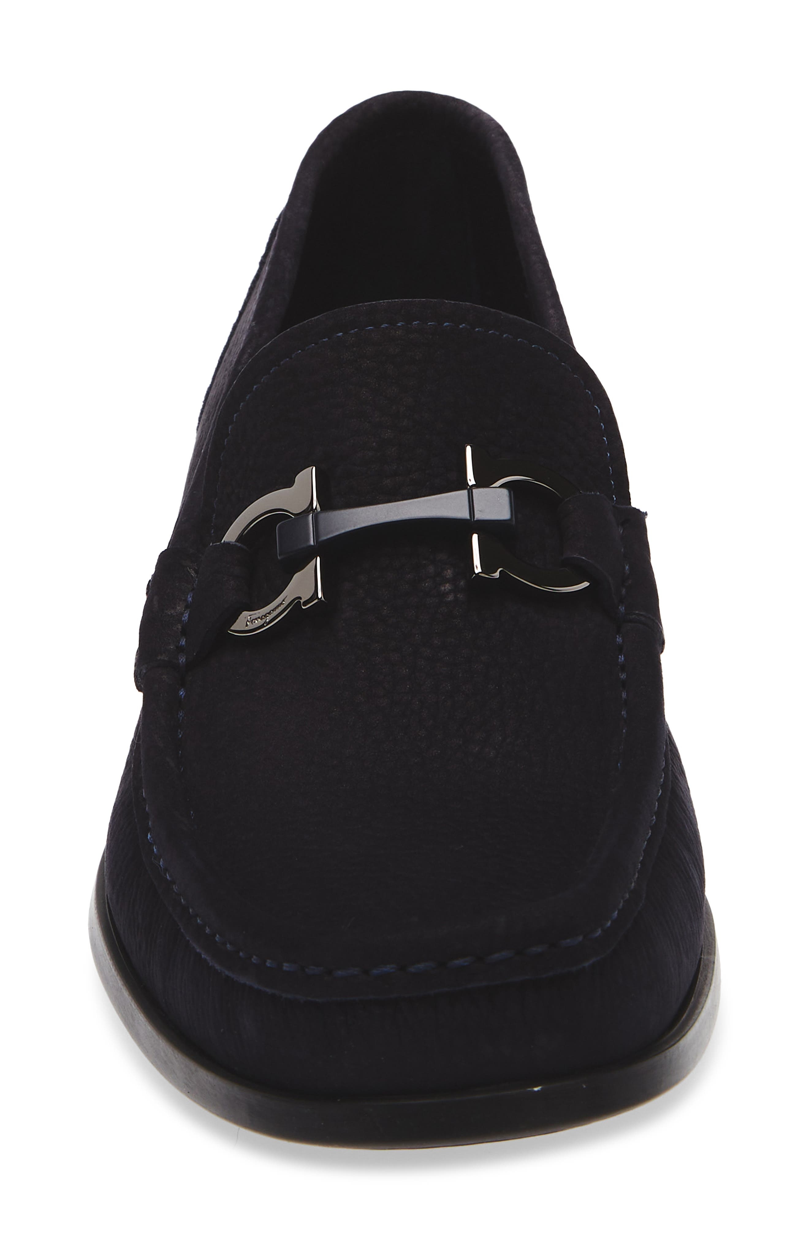 FERRAGAMO Grandioso Two-Bit Loafer in Navy at Nordstrom - 3