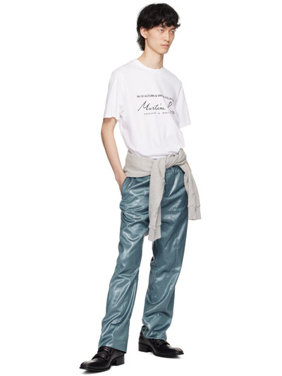 Martine Rose Blue Slim-Fit Trousers outlook