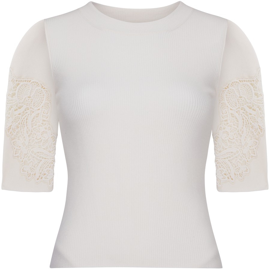 Top with lace details - 1